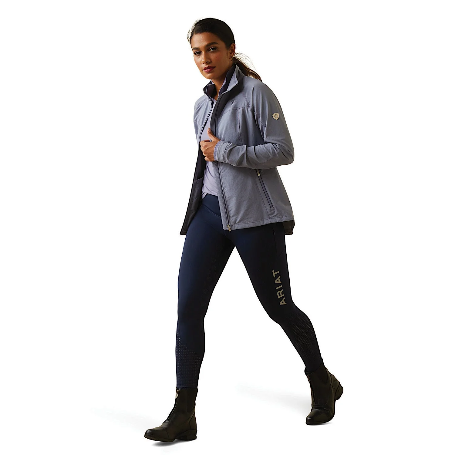 Ariat Women's Agile Softshell Jacket - Dusky Granite - Image 2