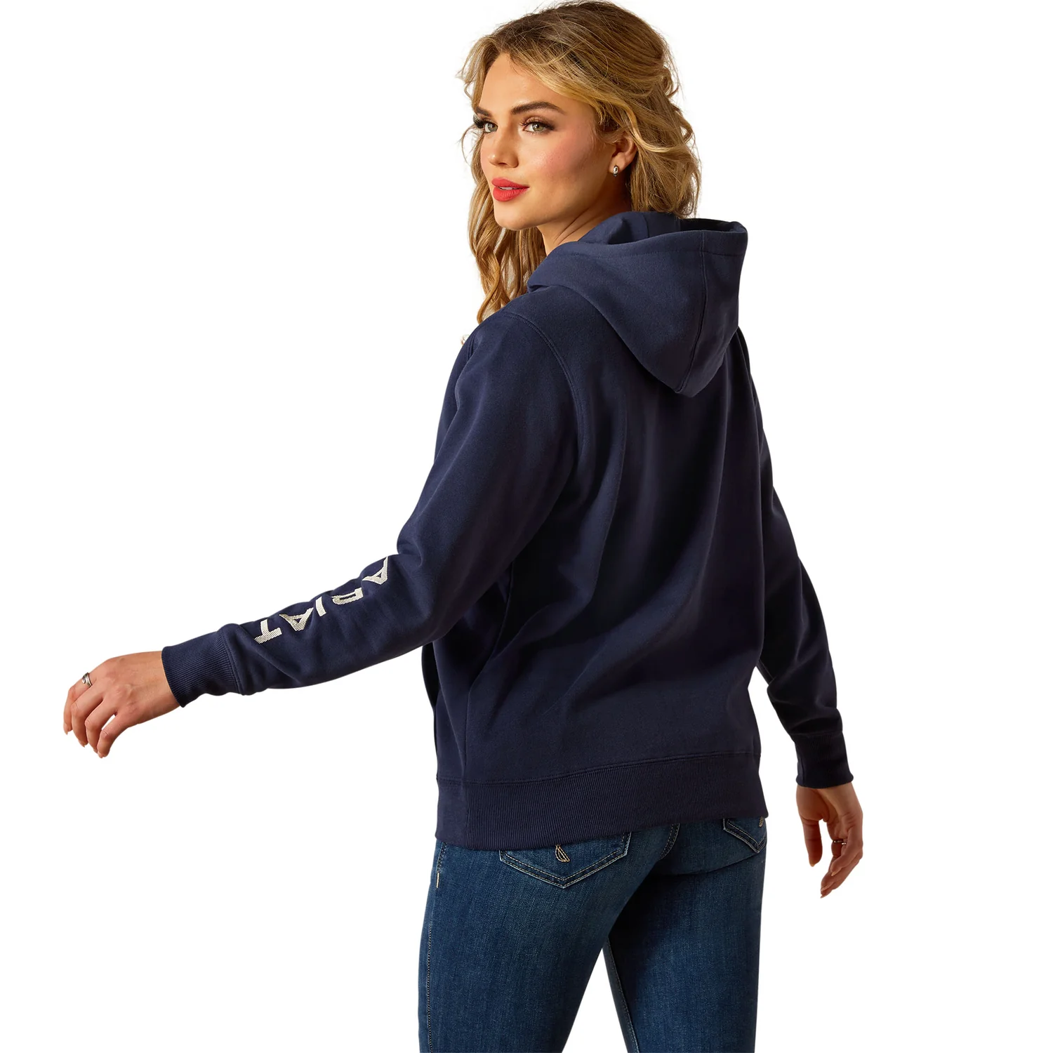 Ariat Women's Ariat Logo 2.0 Hoodie - Black Iris - Image 2