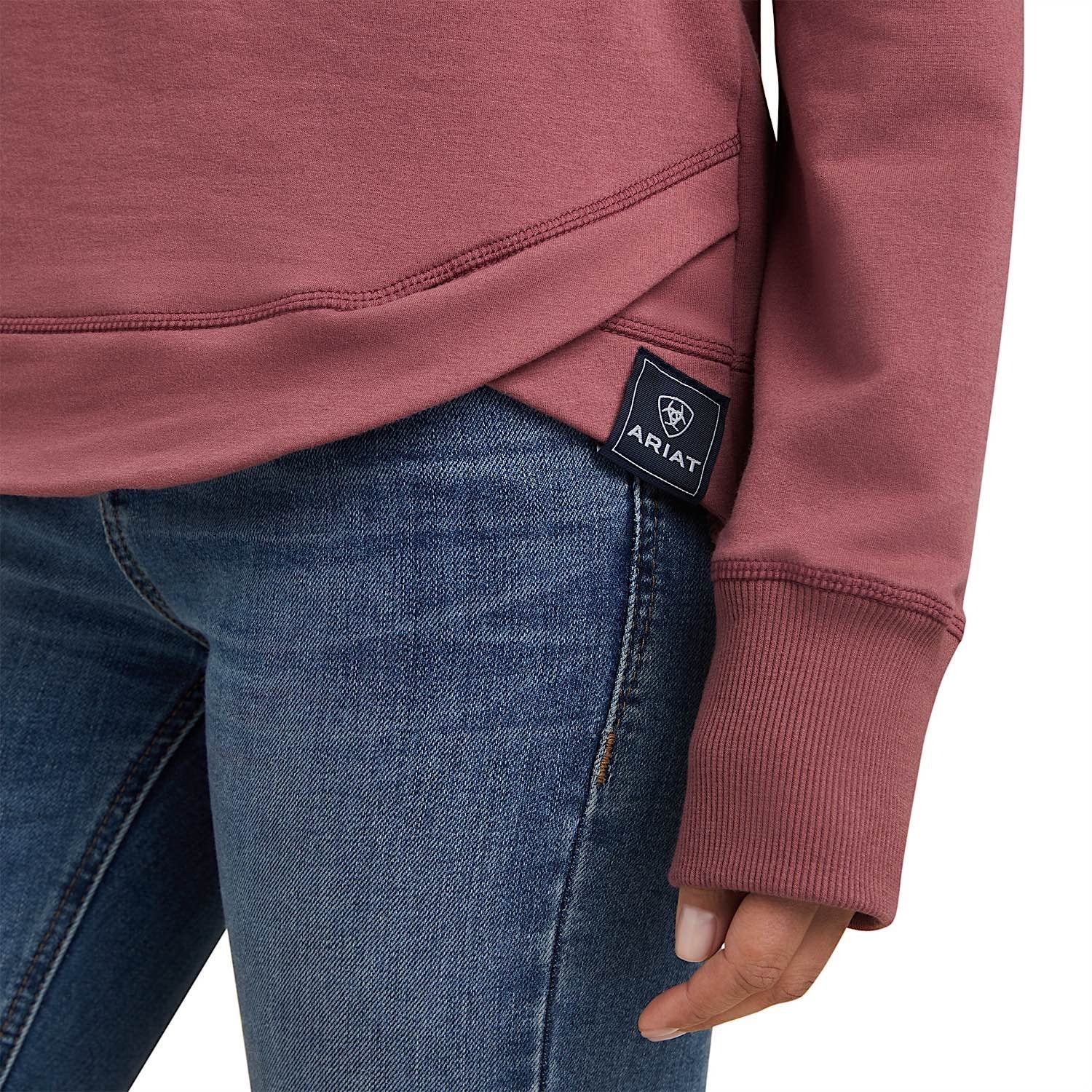 Ariat Womens Benicia Sweatshirt Four Wild Ginger - Image 3