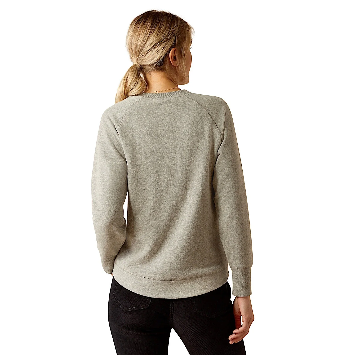 Ariat Women's Benicia Sweatshirt - Heather Grey - Image 2