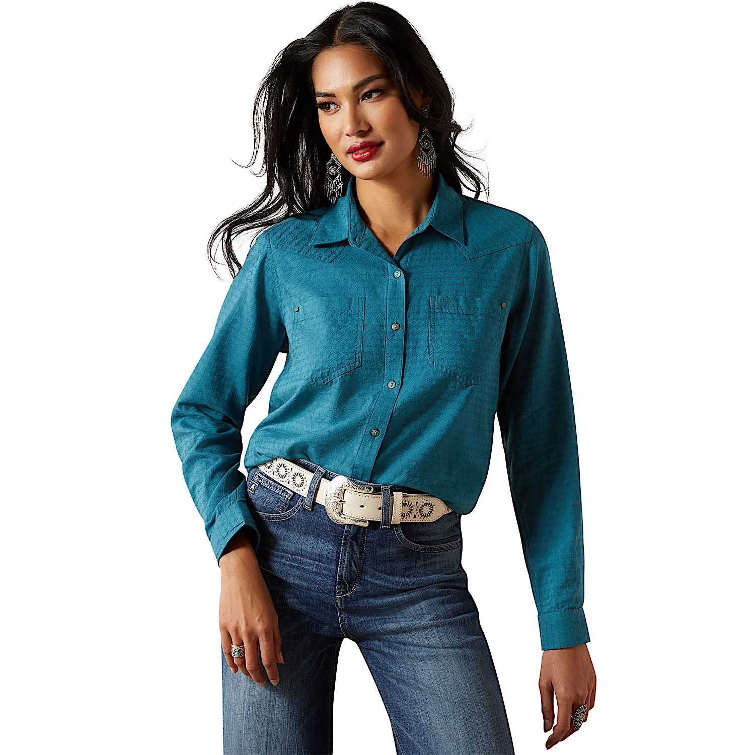 Ariat Women's Billie Jean Shirt - Dragonfly Dobby
