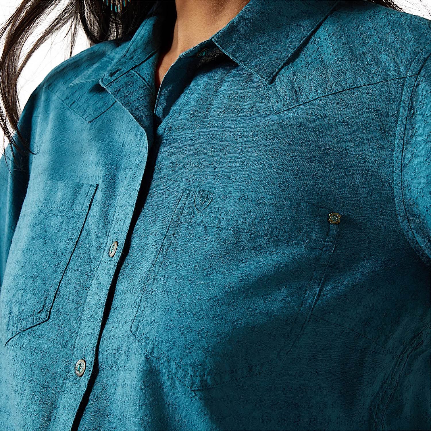 Ariat Women's Billie Jean Shirt - Dragonfly Dobby - Image 4