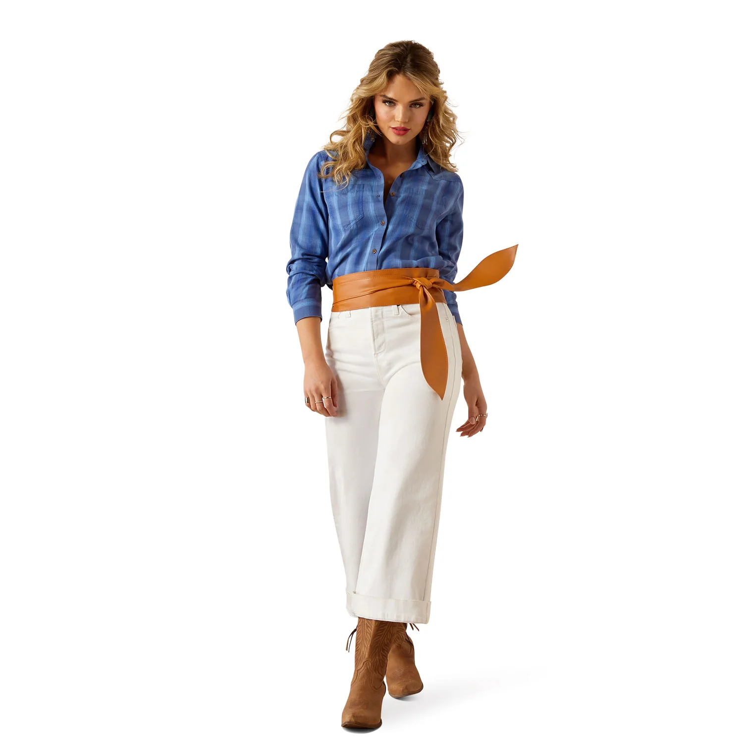 Ariat Women's Billie Jean Shirt - Tanner Plaid - Image 4