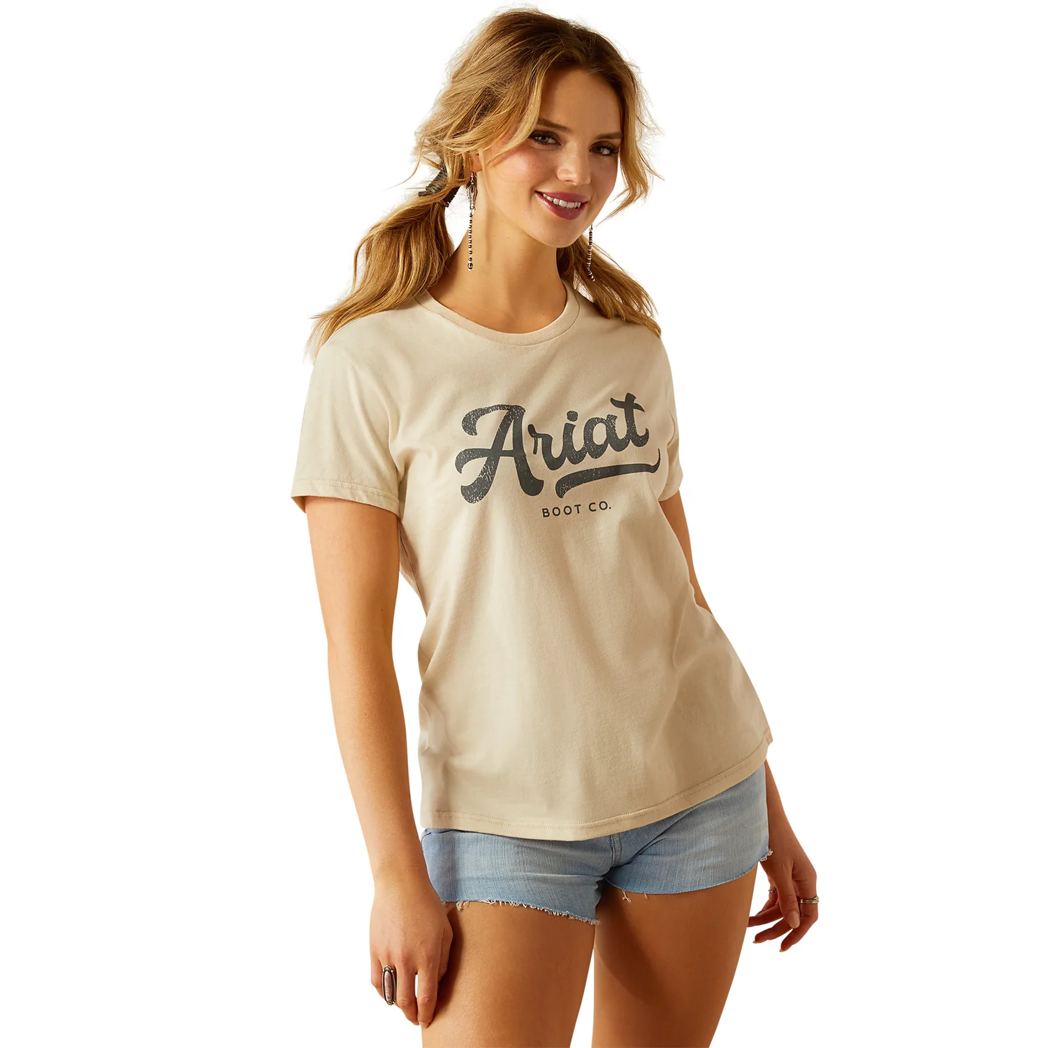 Ariat Women's Boot Script T-Shirt - Natural