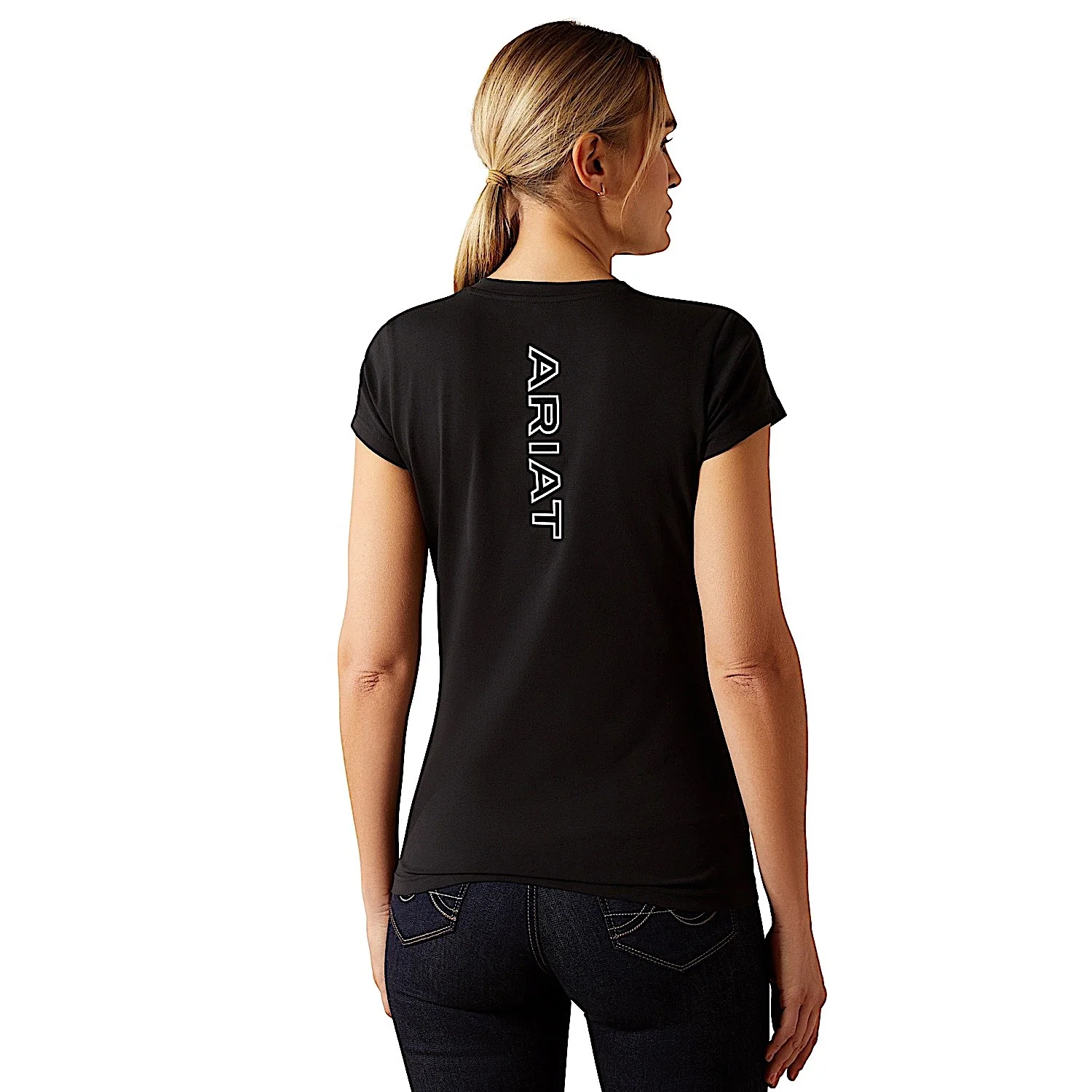 Ariat Women's BV Logo T-Shirt - Black - Image 4