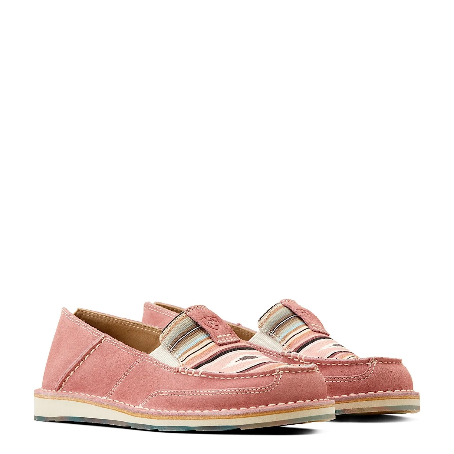 Ariat Women's Cruiser Azalea Suede/Baby Pink Serape - Image 2