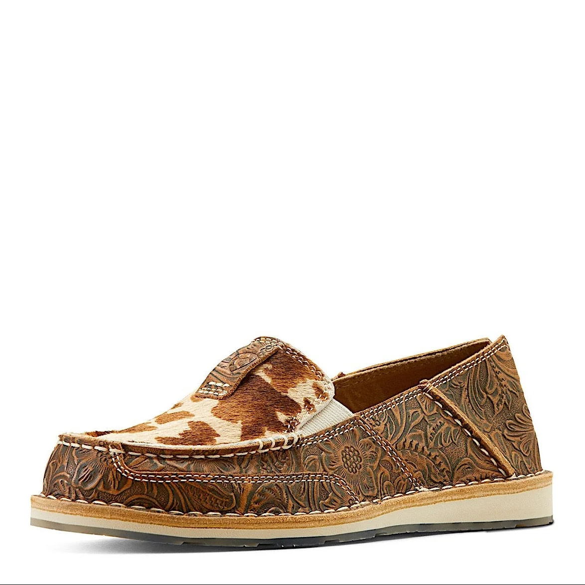 Ariat Women's Cruiser Tan Floral Emboss Tan White
