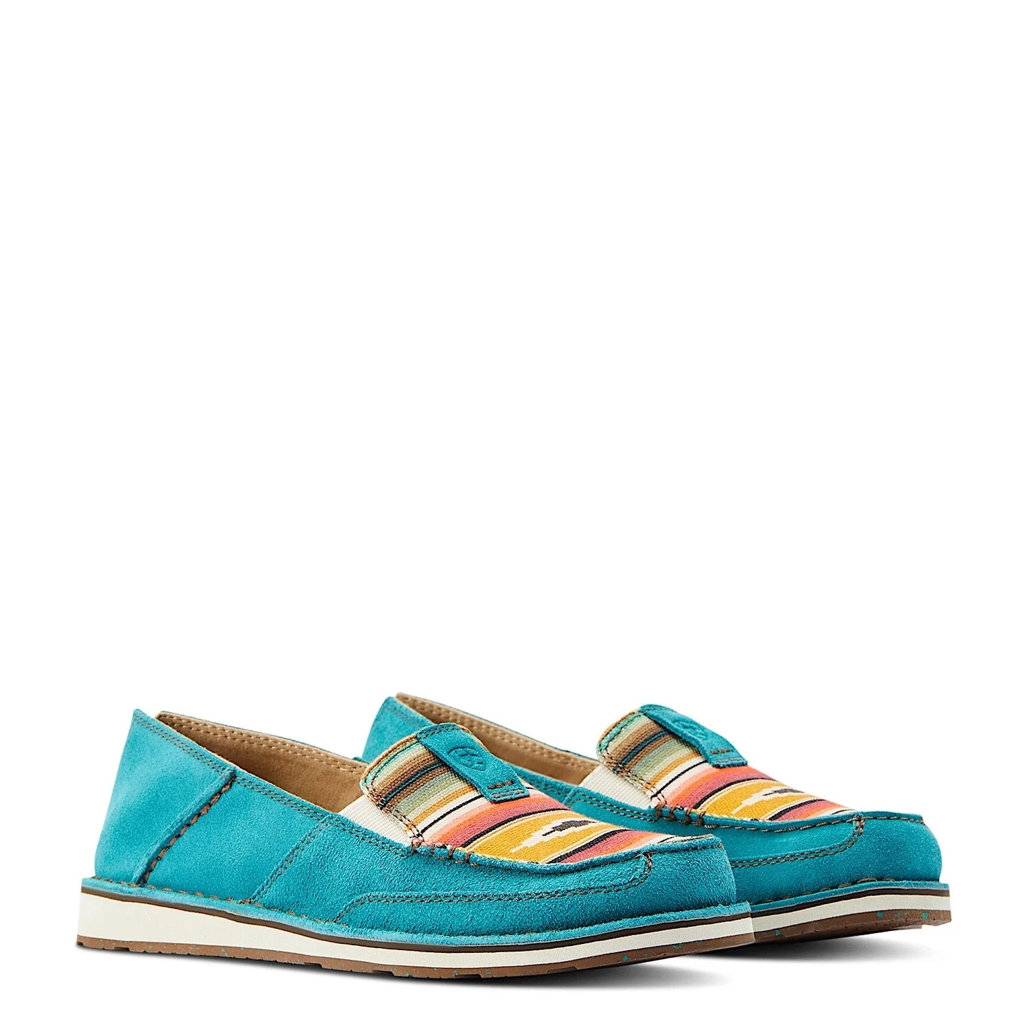 Ariat Women's Cruiser - Teal Suede/Turquoise Serape - Image 2