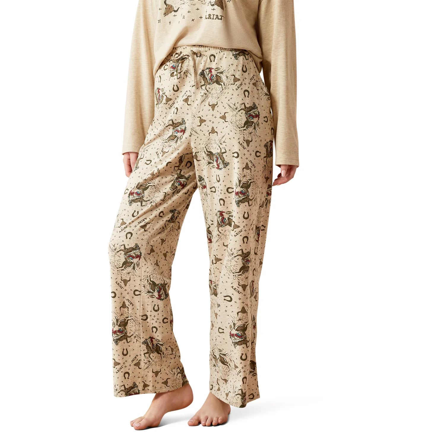 Ariat Women's Dreams Pajama Set - Sand - Image 3