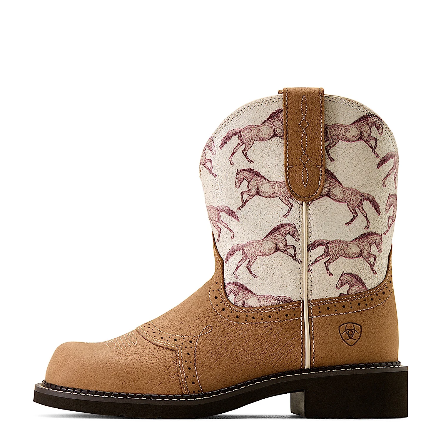 Ariat Women's Fatbaby Heritage Farrah Western Boot - Dusted Brown/Sepia Stampede - Image 2