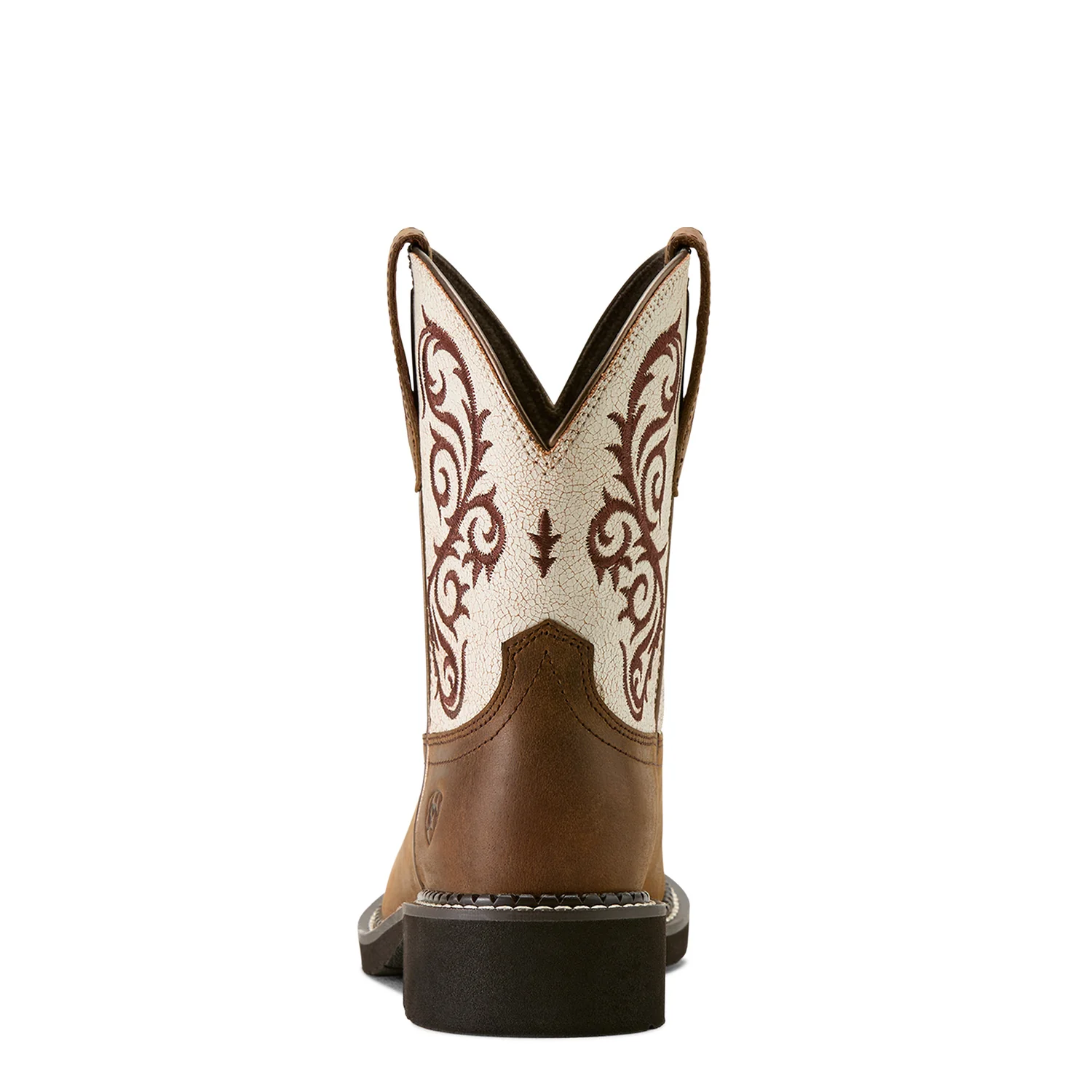 Ariat Women's Fatbaby Heritage Lilah Western Boot - Chocolate Chip/Distressed Ivory - Image 2