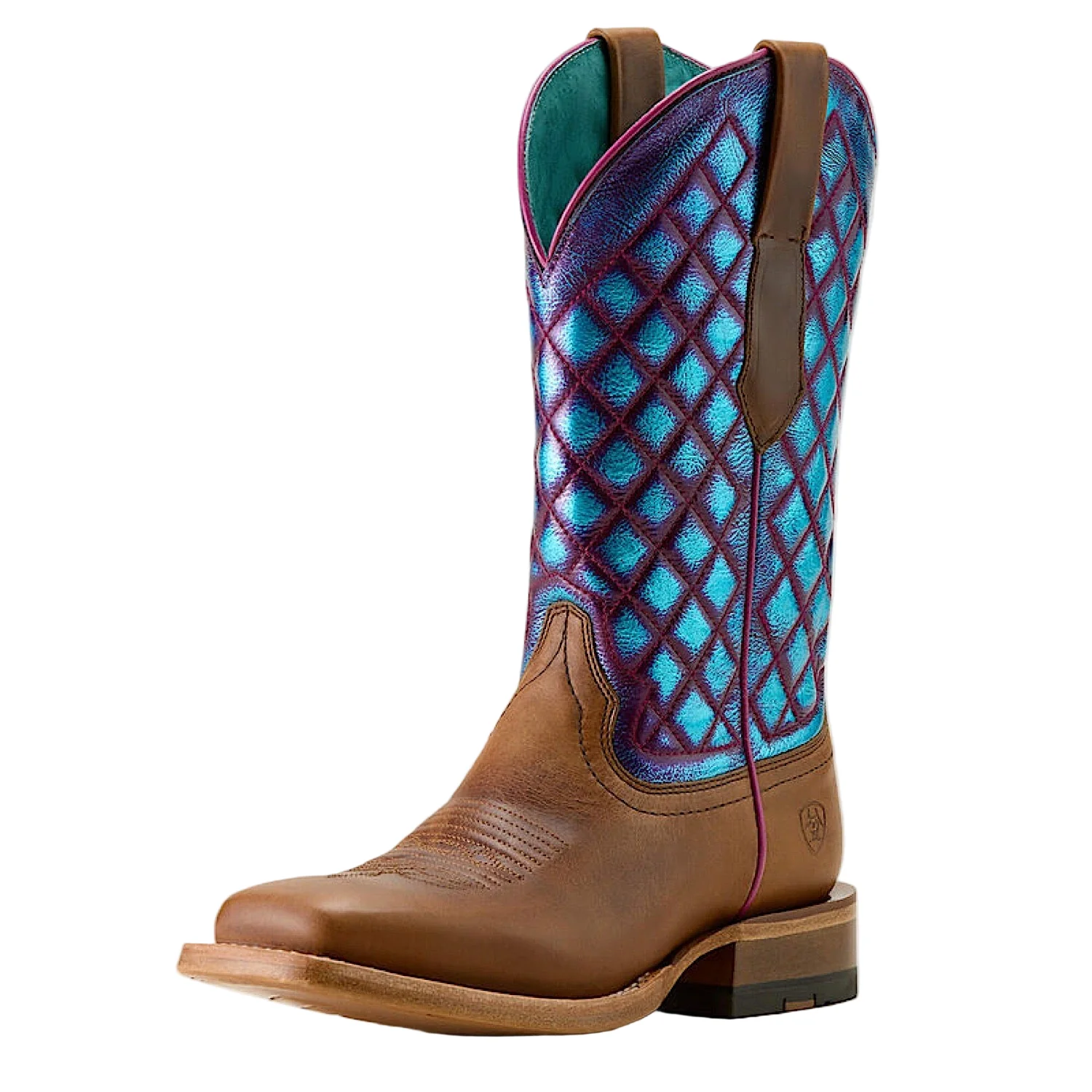 Ariat Women's Frontier Wittman WST Western Boot - Shades of Grain / Iridescent Lagoon