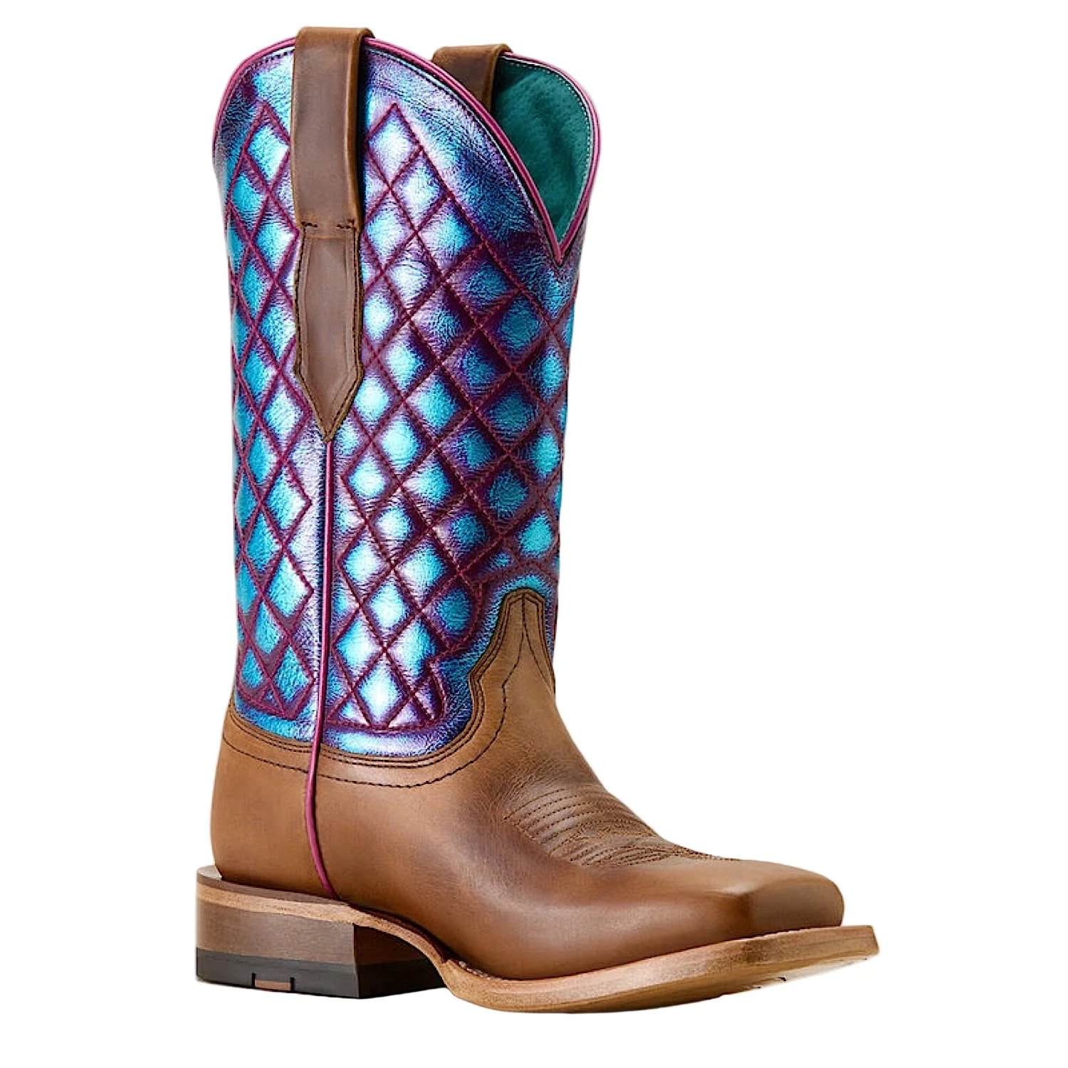 Ariat Women's Frontier Wittman WST Western Boot - Shades of Grain / Iridescent Lagoon - Image 6