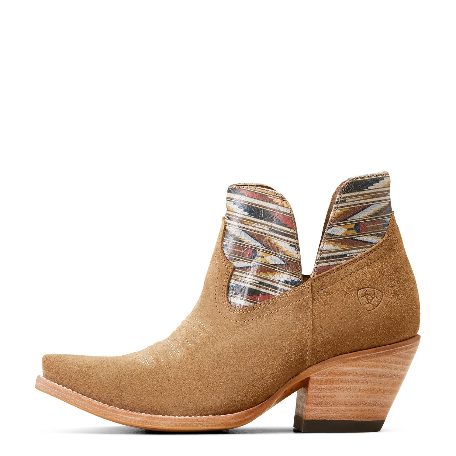 Ariat Women's Hazel Chimayo Dijon Roughout/Santa Fe Mustard - Image 4