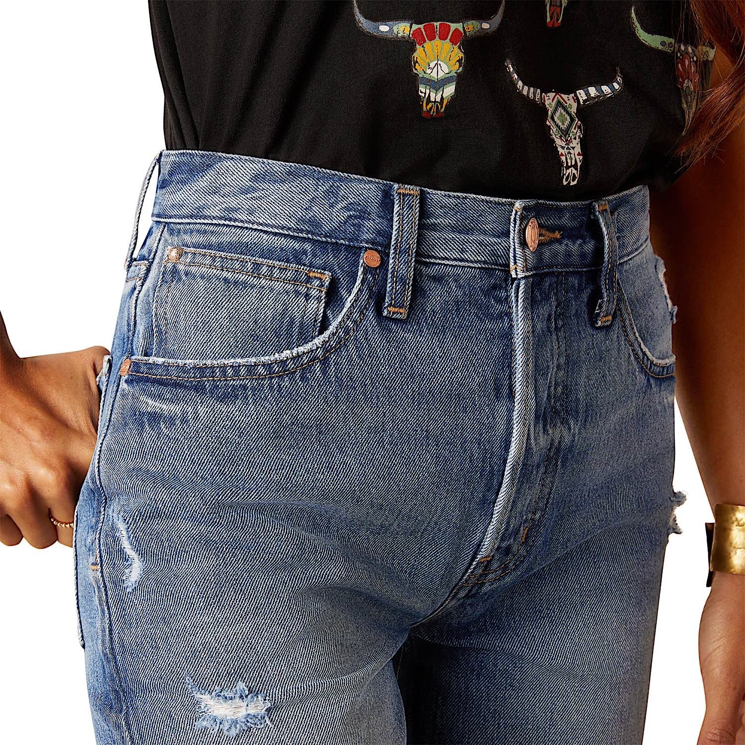Ariat Women's Ultra High Rise 10" Jazmine Short - California - Image 5