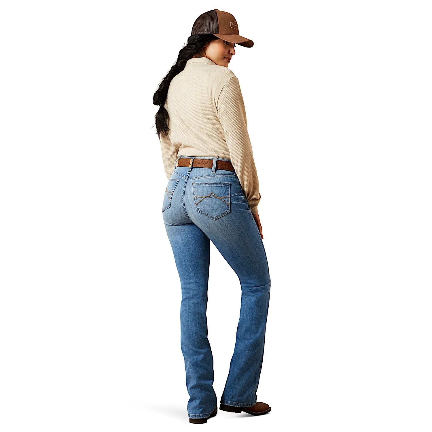 Ariat Women's High Rise Camellia Boot Cut Jeans - Glendale - Image 3