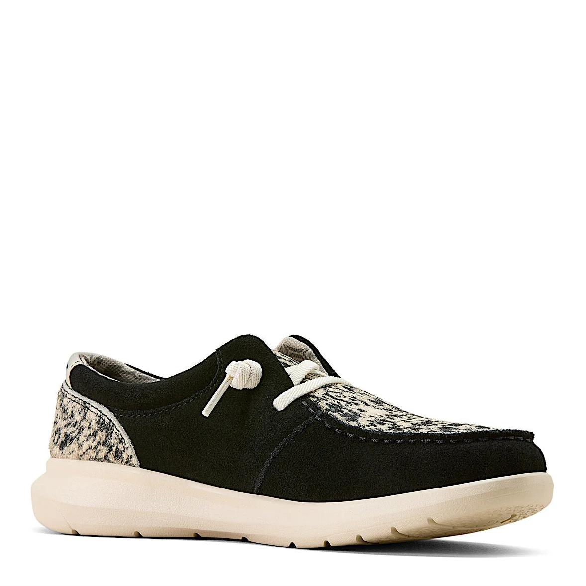 Ariat Women's Hilo Shoe - Black Suede / Brindle - Image 3