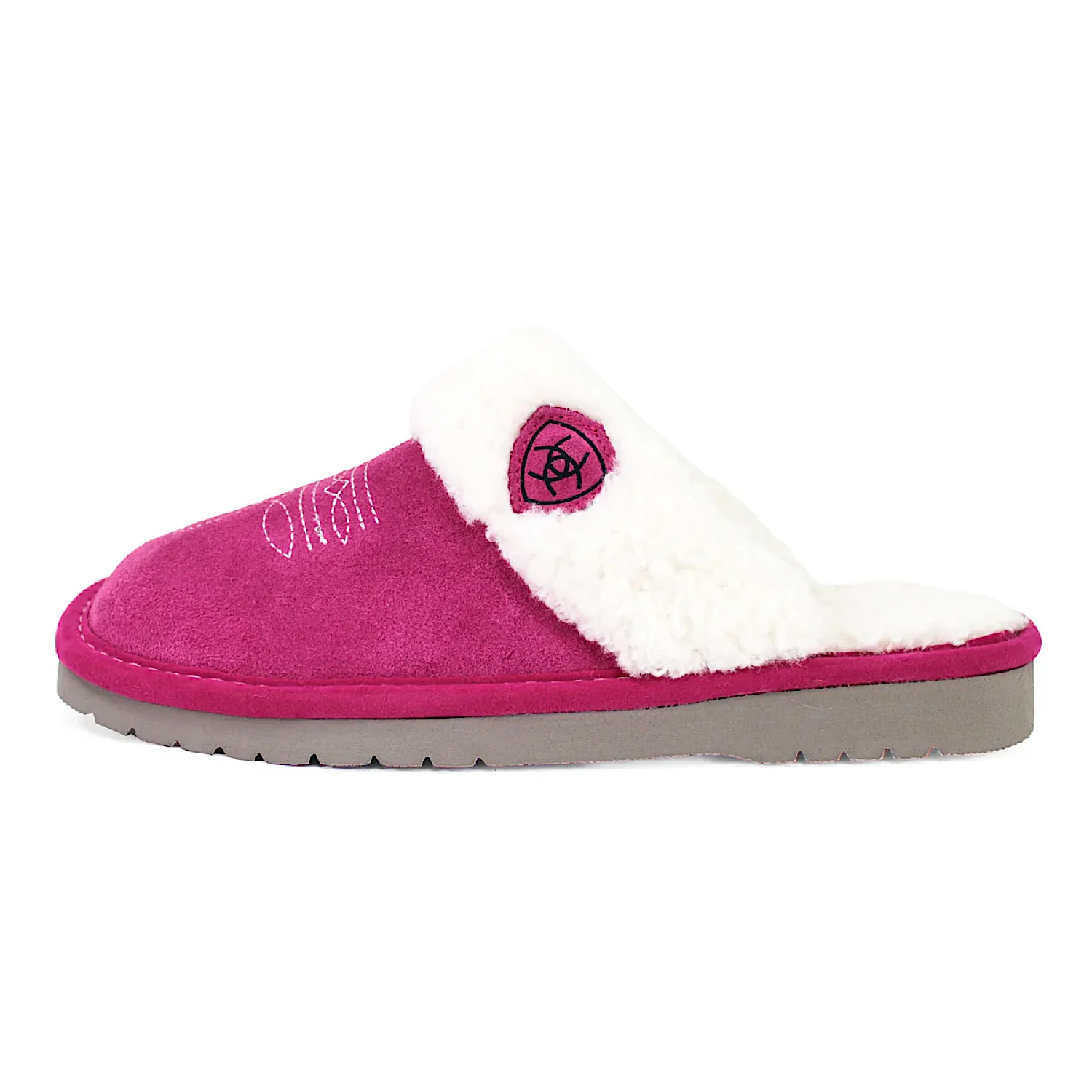 Ariat Women's Jackie Square Toe Slipper - Very Berry Pink - Image 3