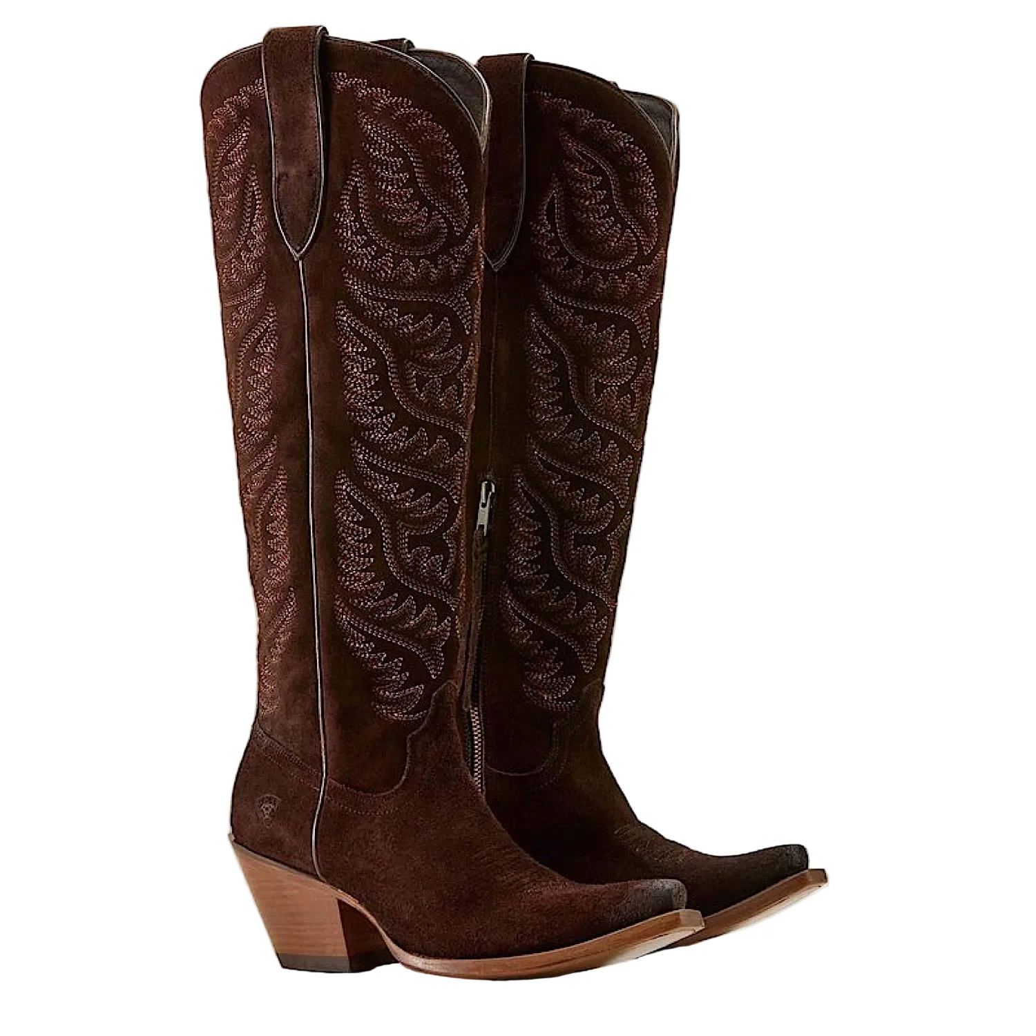 Ariat Women's Laramie X-Toe Western Boot - French Roast Suede - Image 2