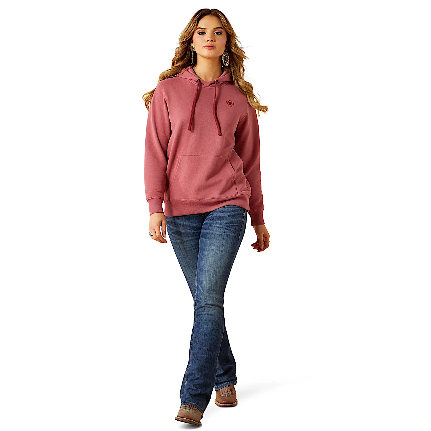Ariat Women's Logo 2.0 Hoodie - Mauvewood - Image 3