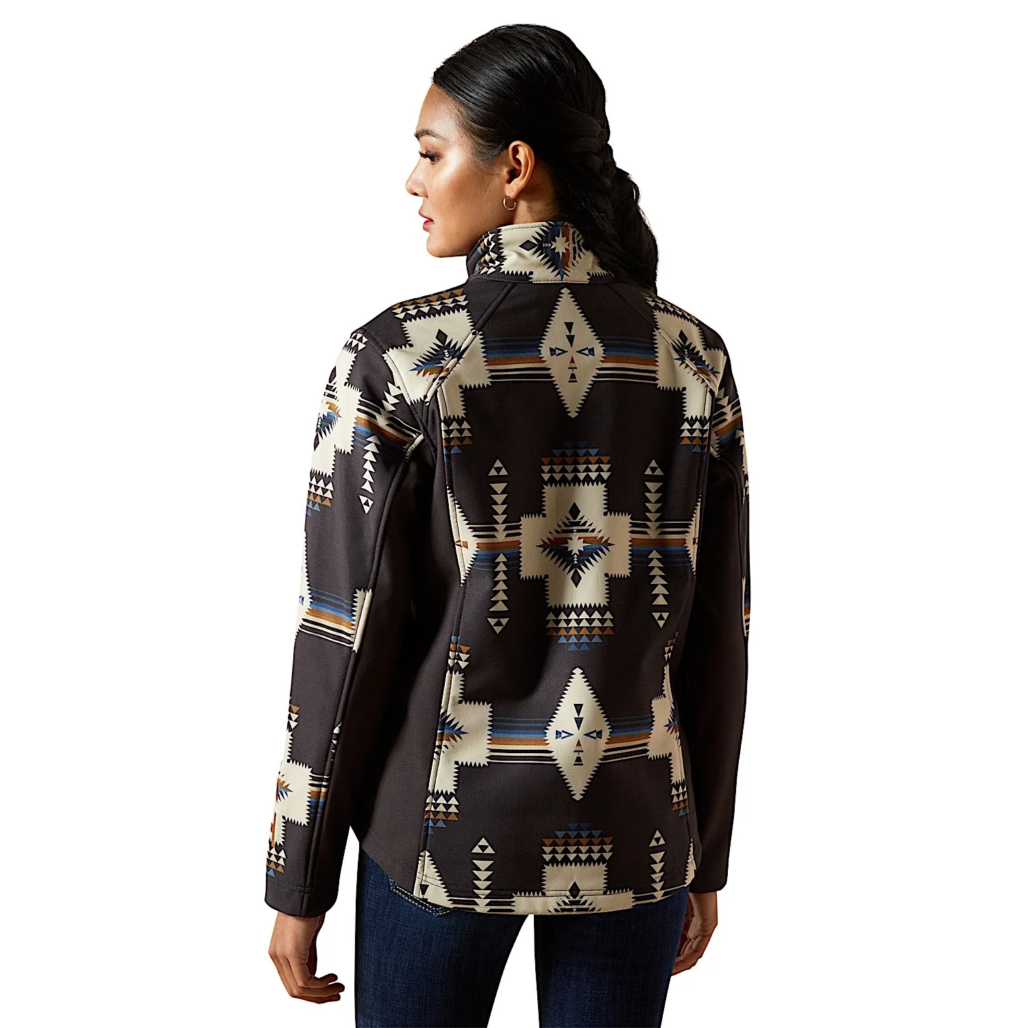 Ariat Women's Logo Softshell Jacket - Thornstone Print - Image 2