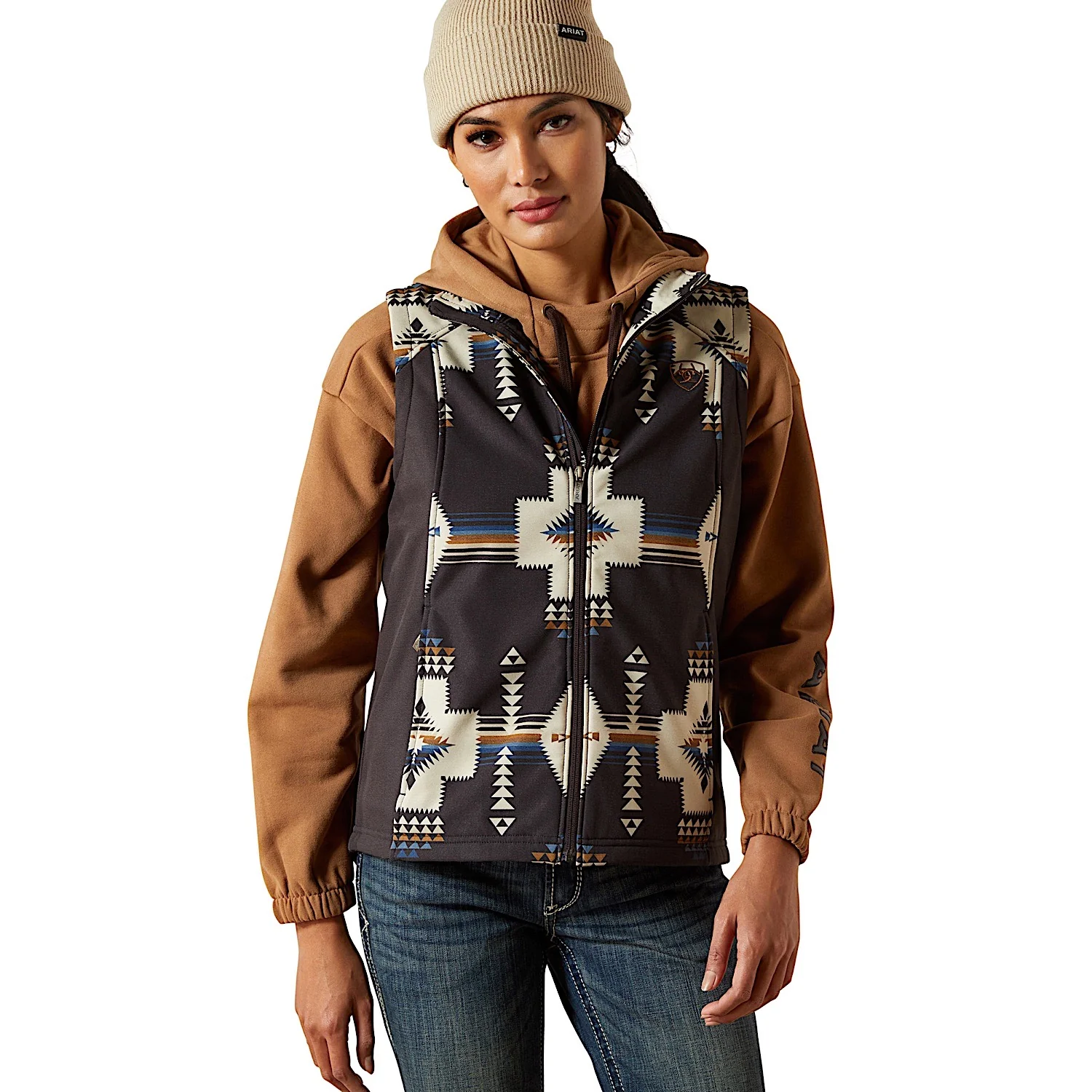 Ariat Women's Logo Softshell Vest - Thornstone Print