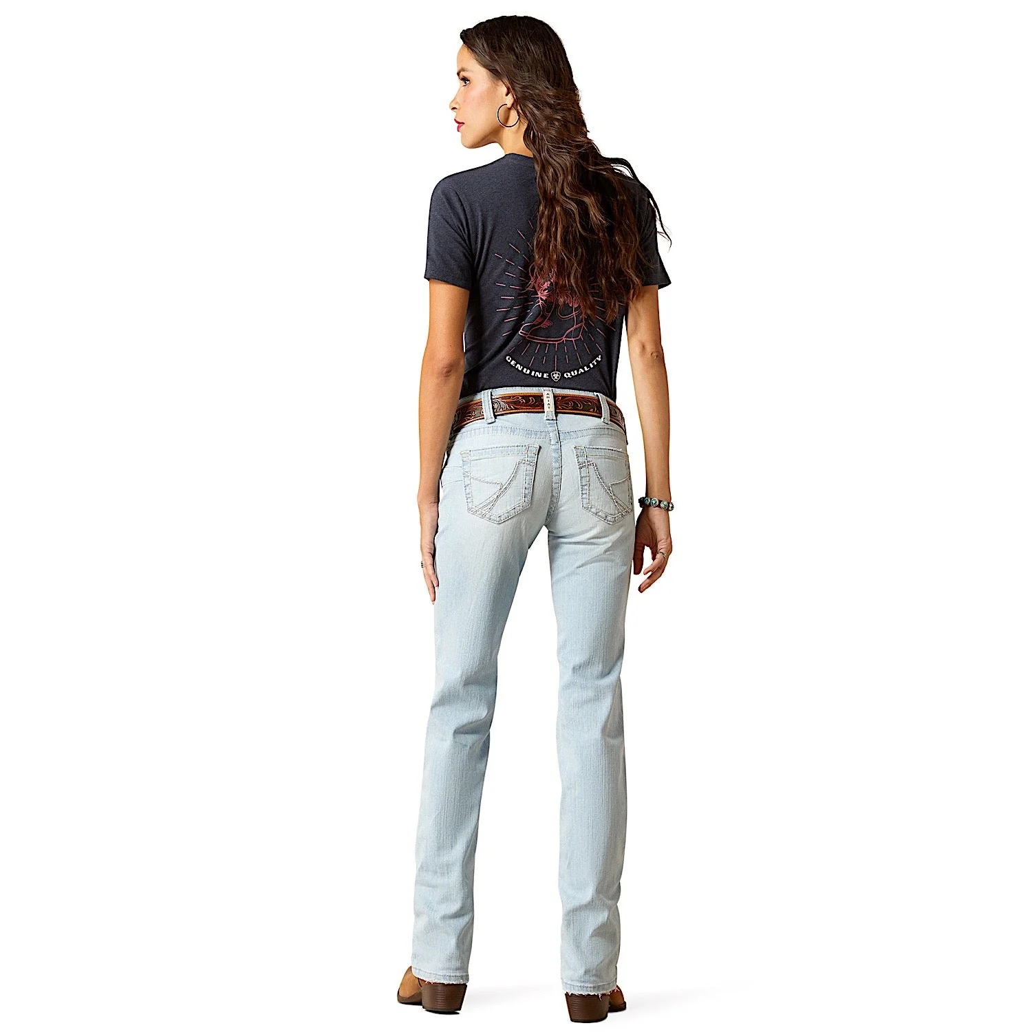 Ariat Women's Low Rise Zayla Straight Leg Jean - Claremont - Image 2