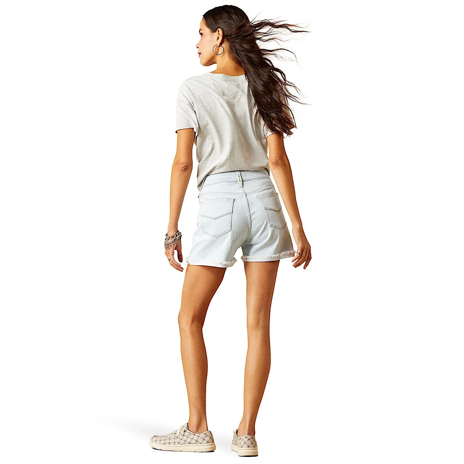 Ariat Women's Perfect Rise 5" Short - Ophelia Ice - Image 5