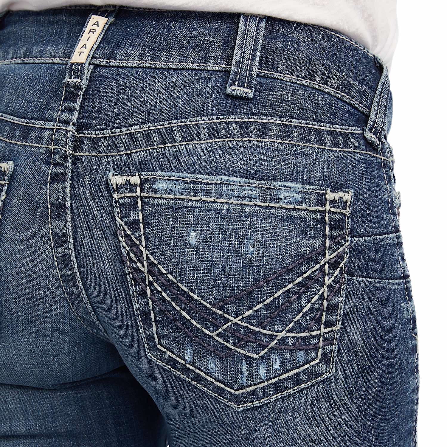 Ariat Womens R.E.A.L Mid Rise Boot Cut Jean Raquel Canadian - Image 4