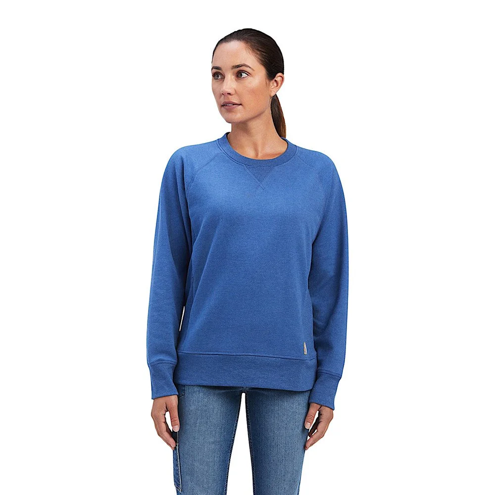 Ariat Women's Rebar Fleece Sweatshirt - Navy Heather