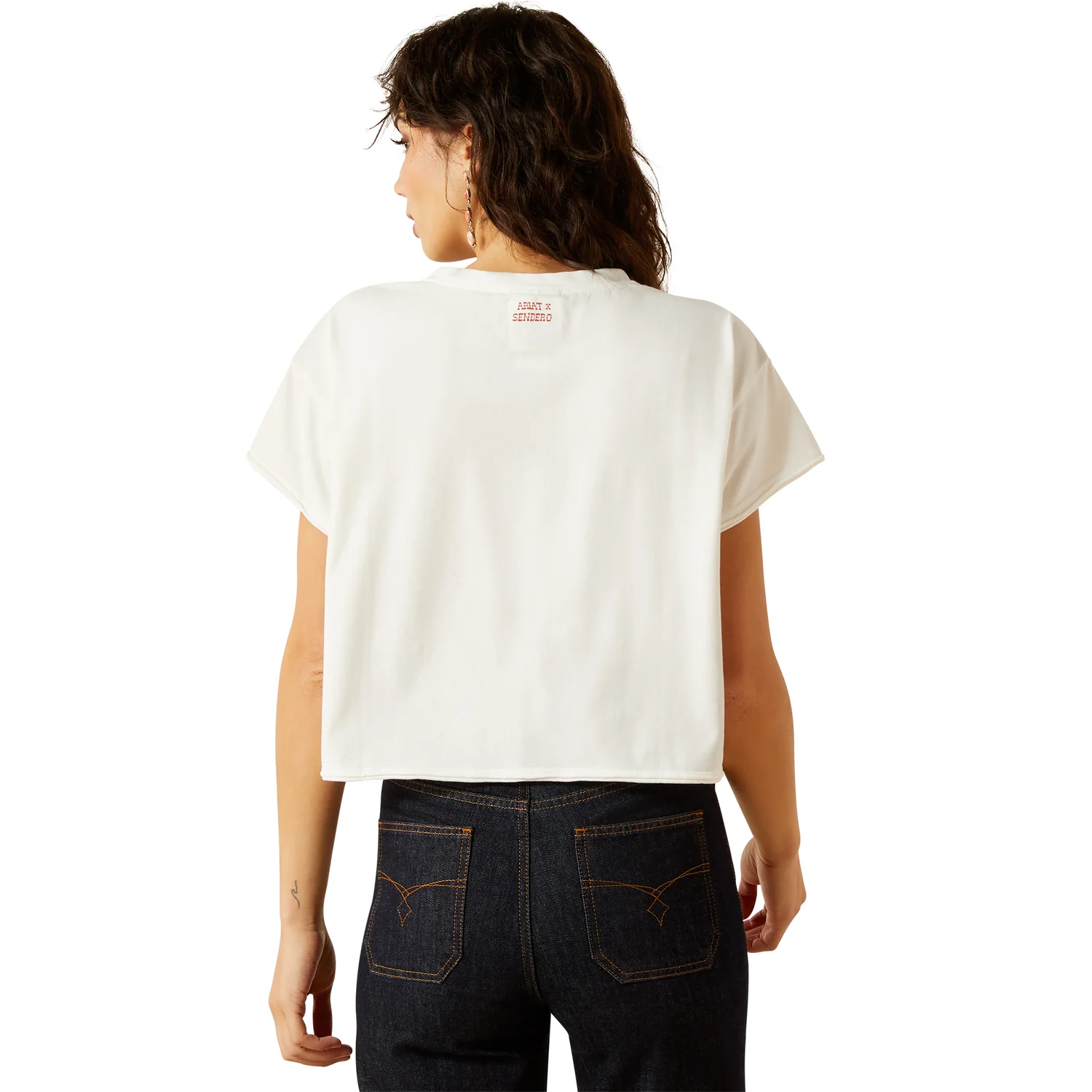 Ariat Women's Sendero Yeehaw Tee - White - Image 2