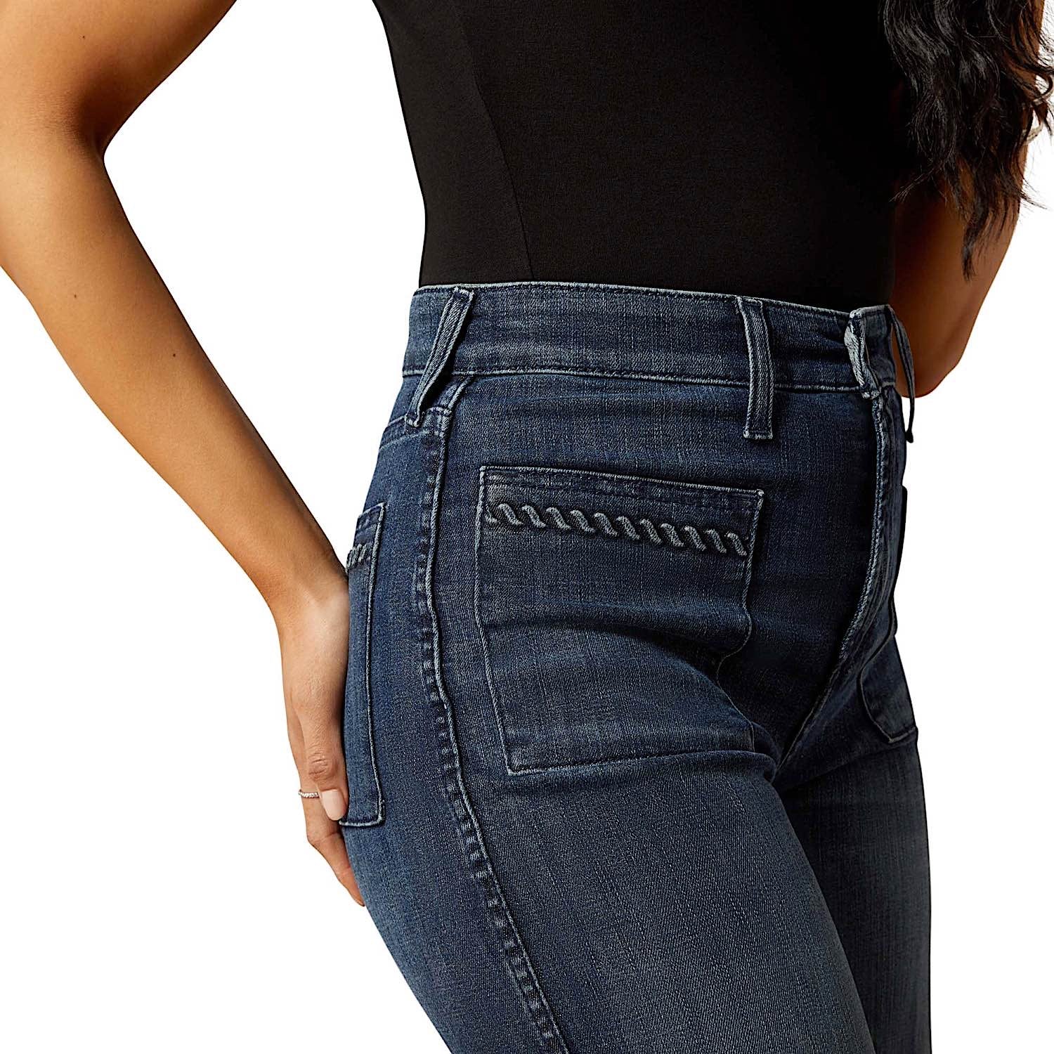 Ariat Women's Ultra High Rise Jill Wide Leg Jeans - Pasadena - Image 3