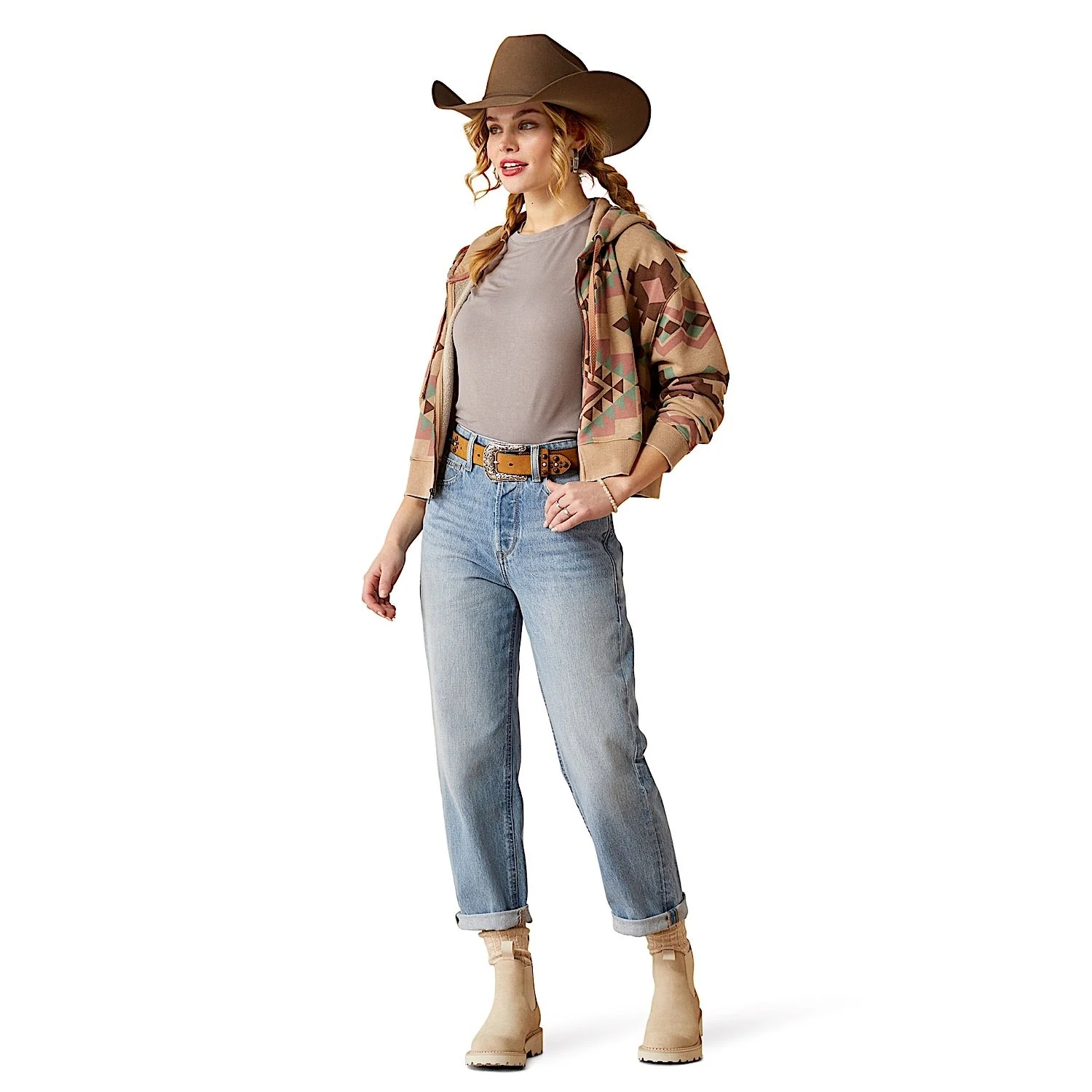 Ariat Women's Ultra High Rise Tomboy Straight Leg Jean - Concord - Image 3