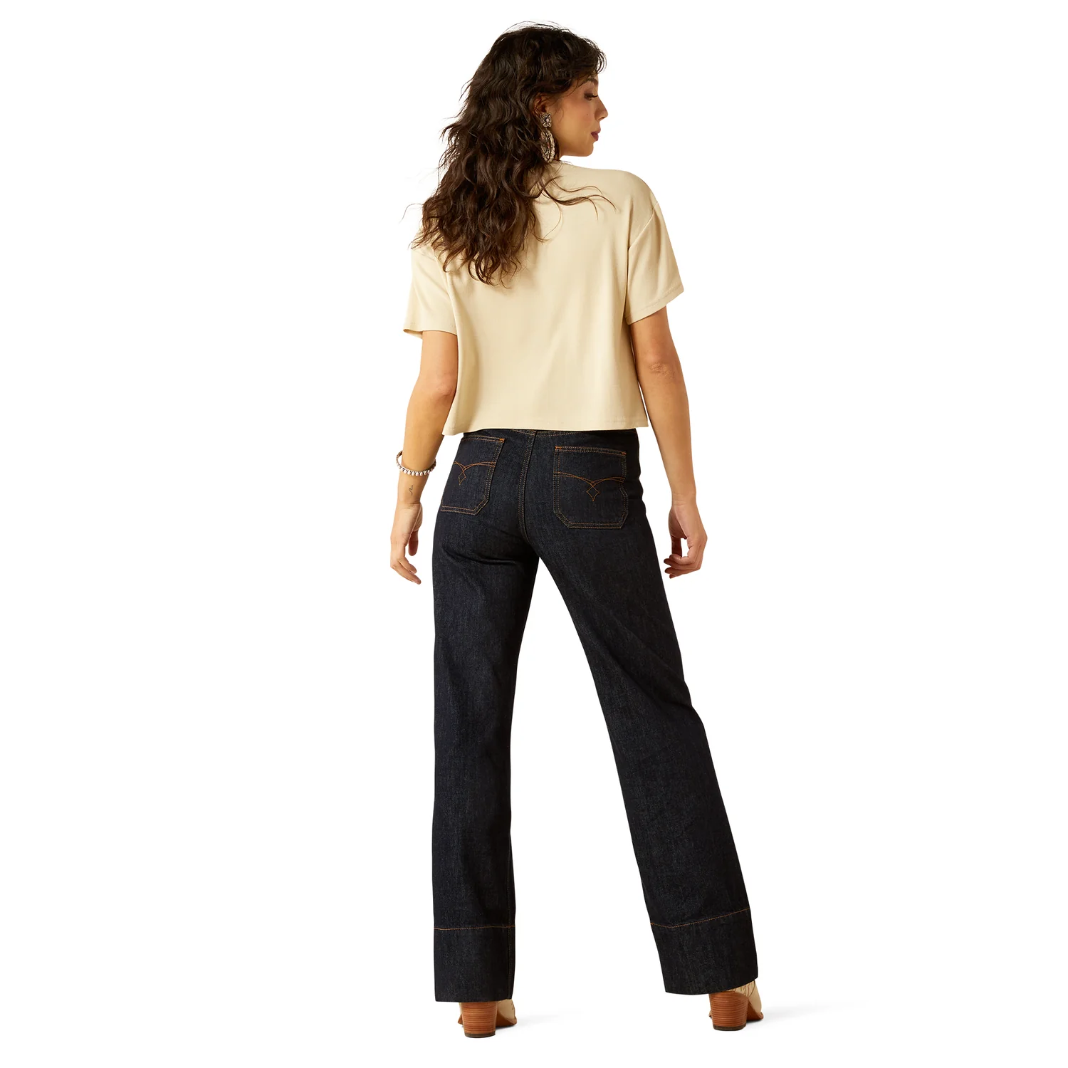 Ariat Women's Ultra High Rise Tomboy Wide Leg Jean - Western - Image 2
