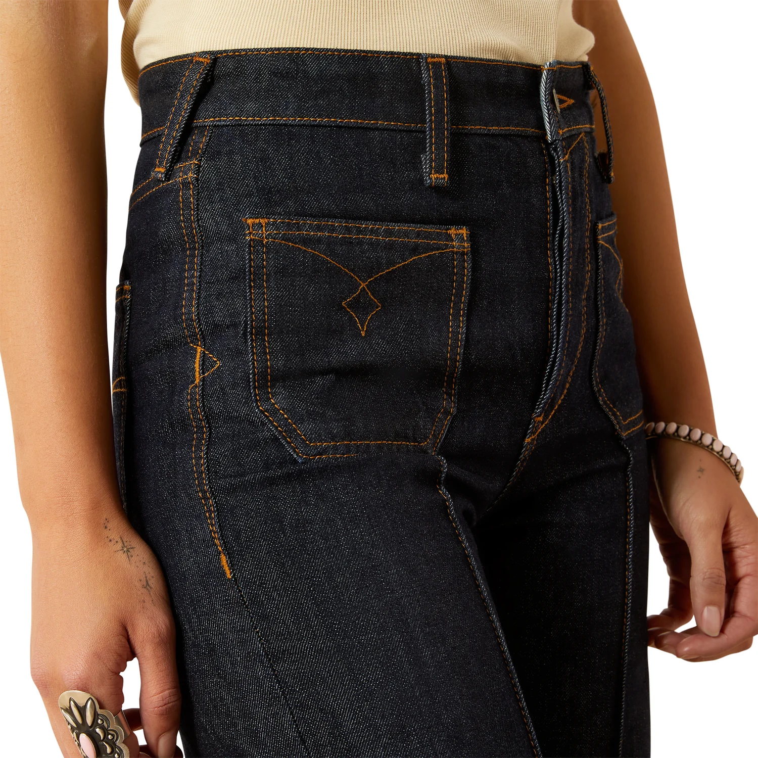 Ariat Women's Ultra High Rise Tomboy Wide Leg Jean - Western - Image 3