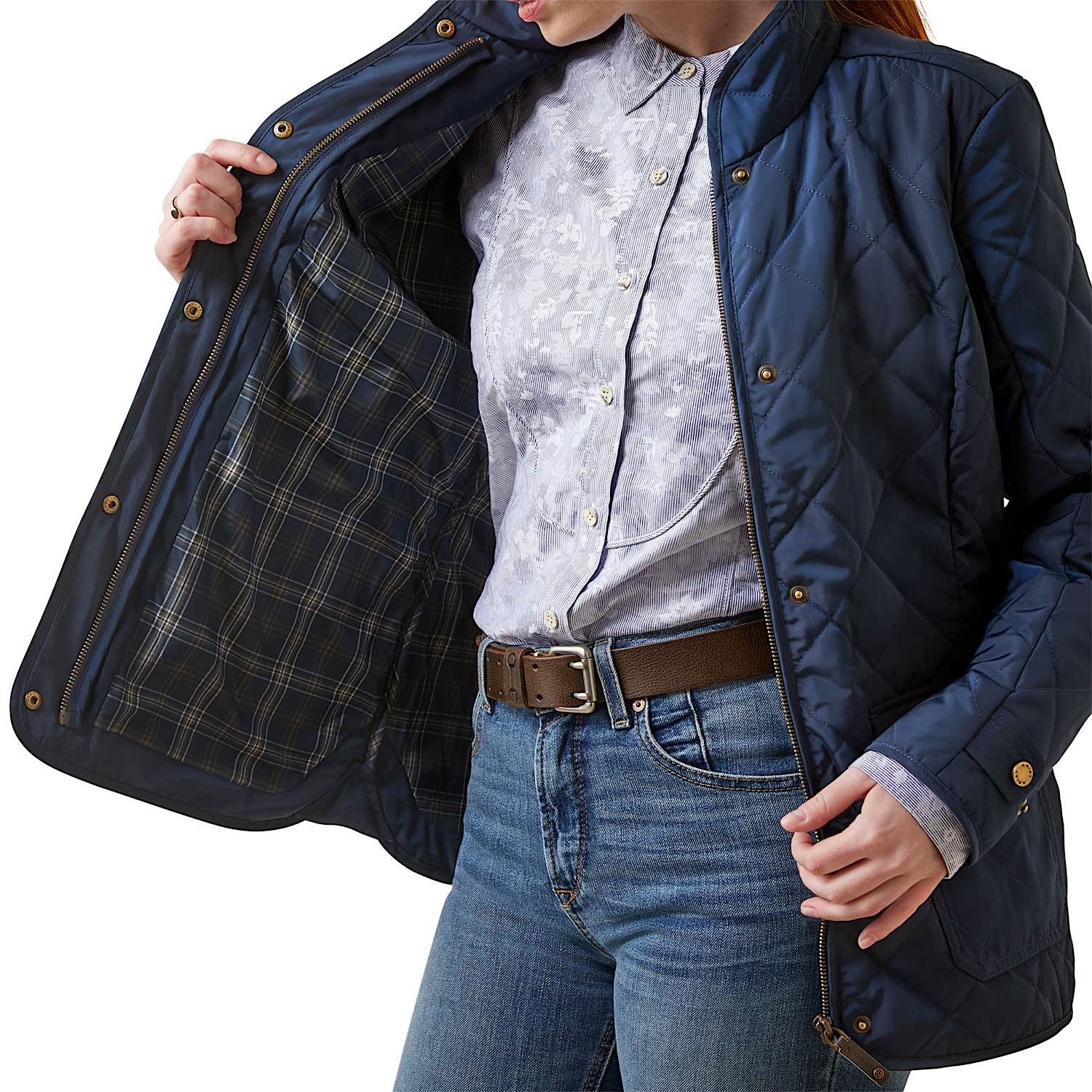 Ariat Women's Woodside Jacket - Navy - Image 5