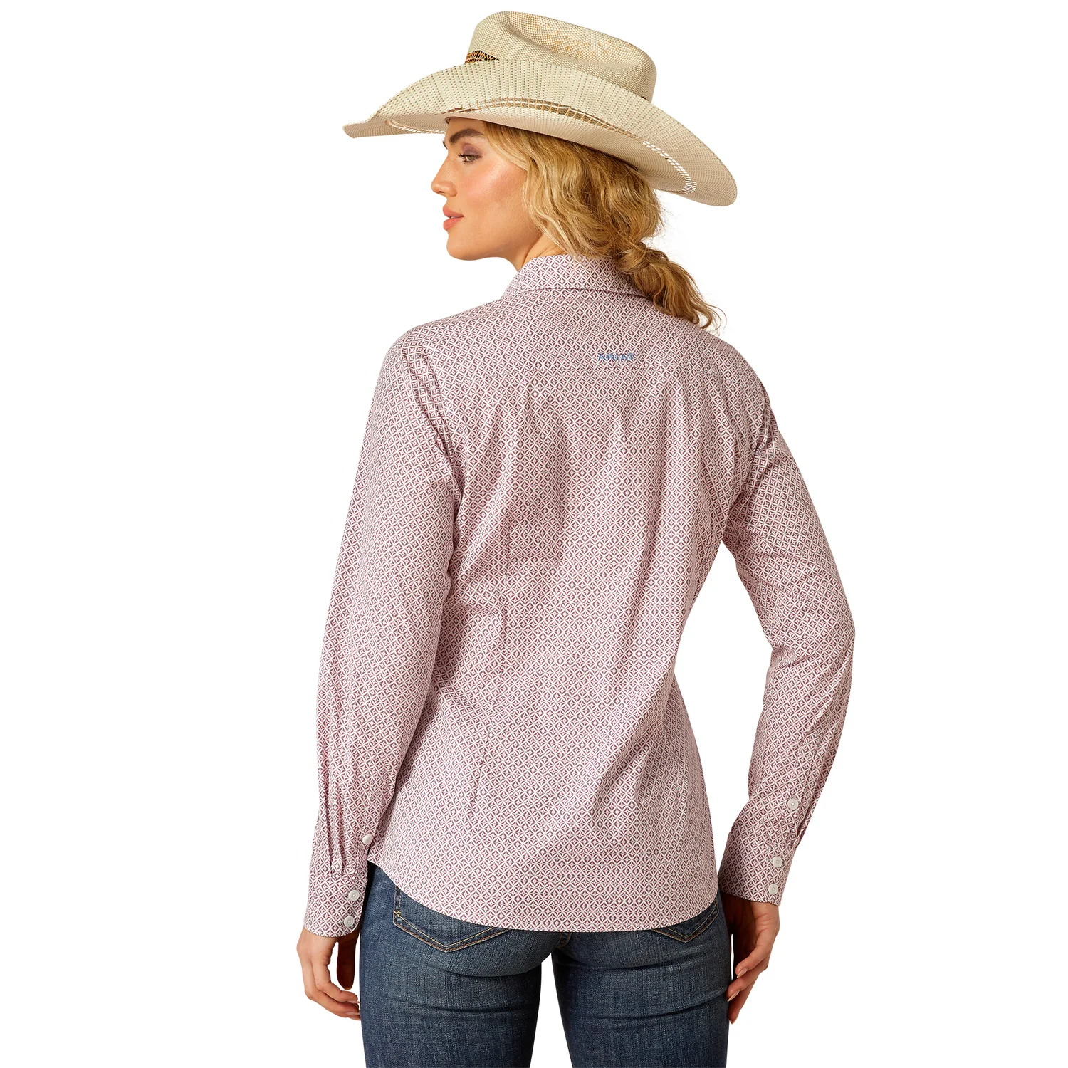 Ariat Women's Wrinkle Resist Kirby Stretch Shirt - Finleigh Geo Print - Image 2