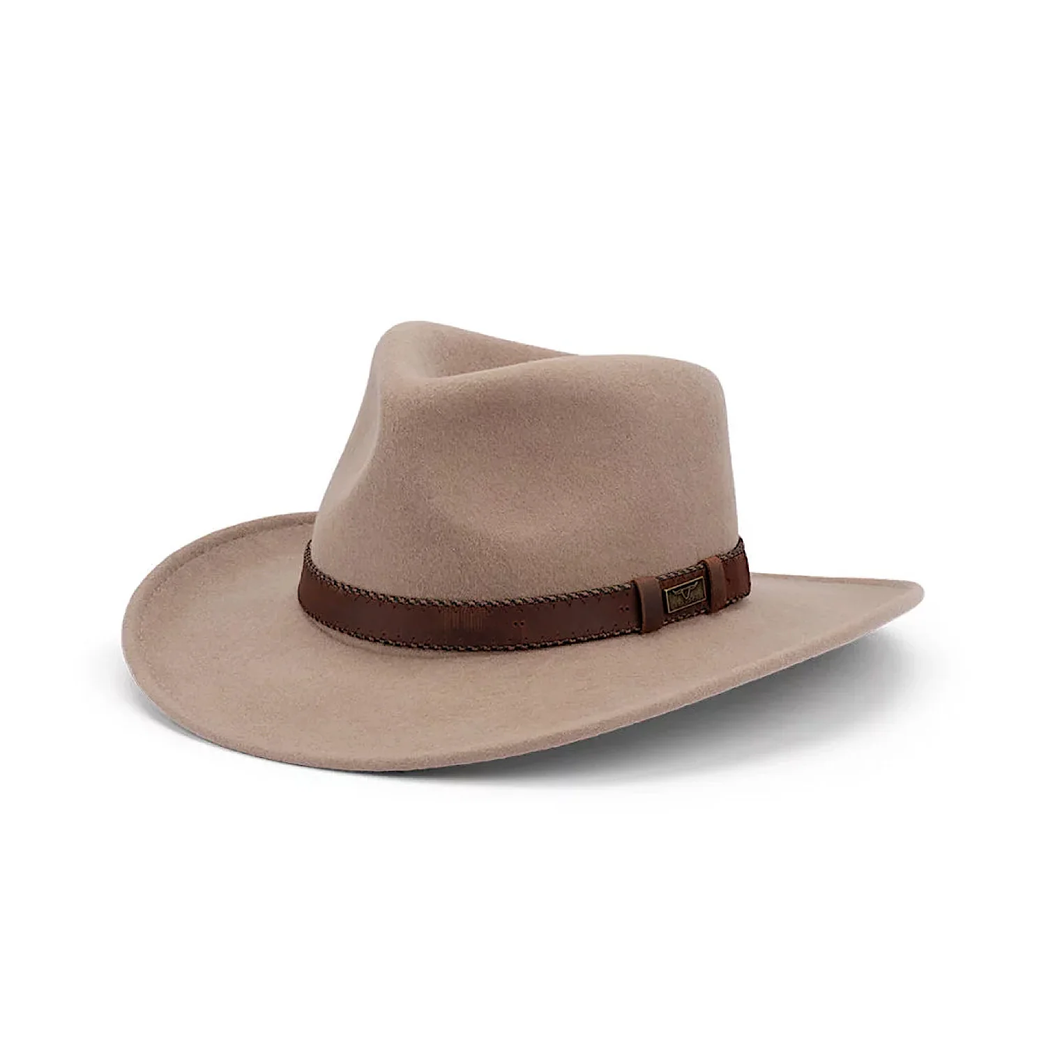 Avenel Buck Flinders Wool Felt Outback Hat - Putty