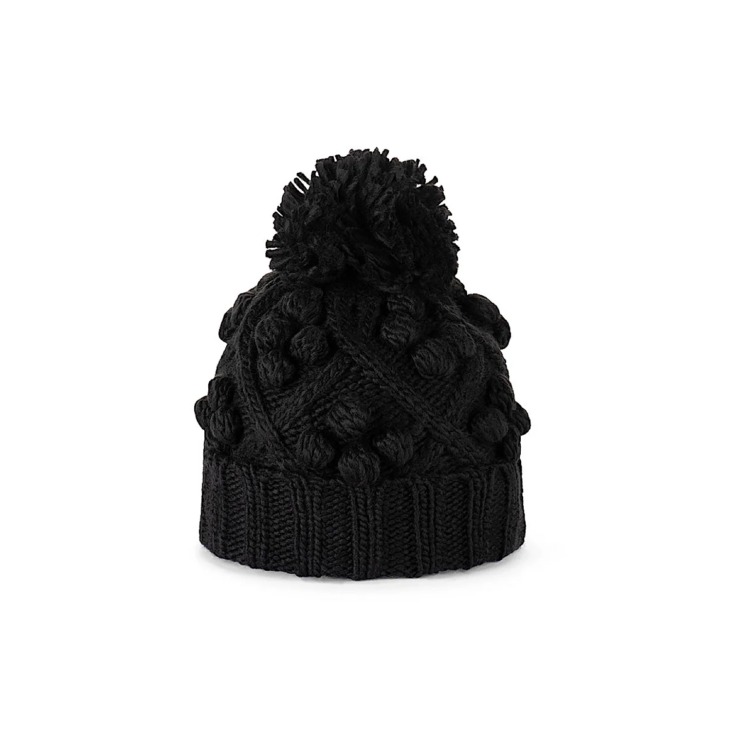 Avenel Chunky Knit Beanie - Black