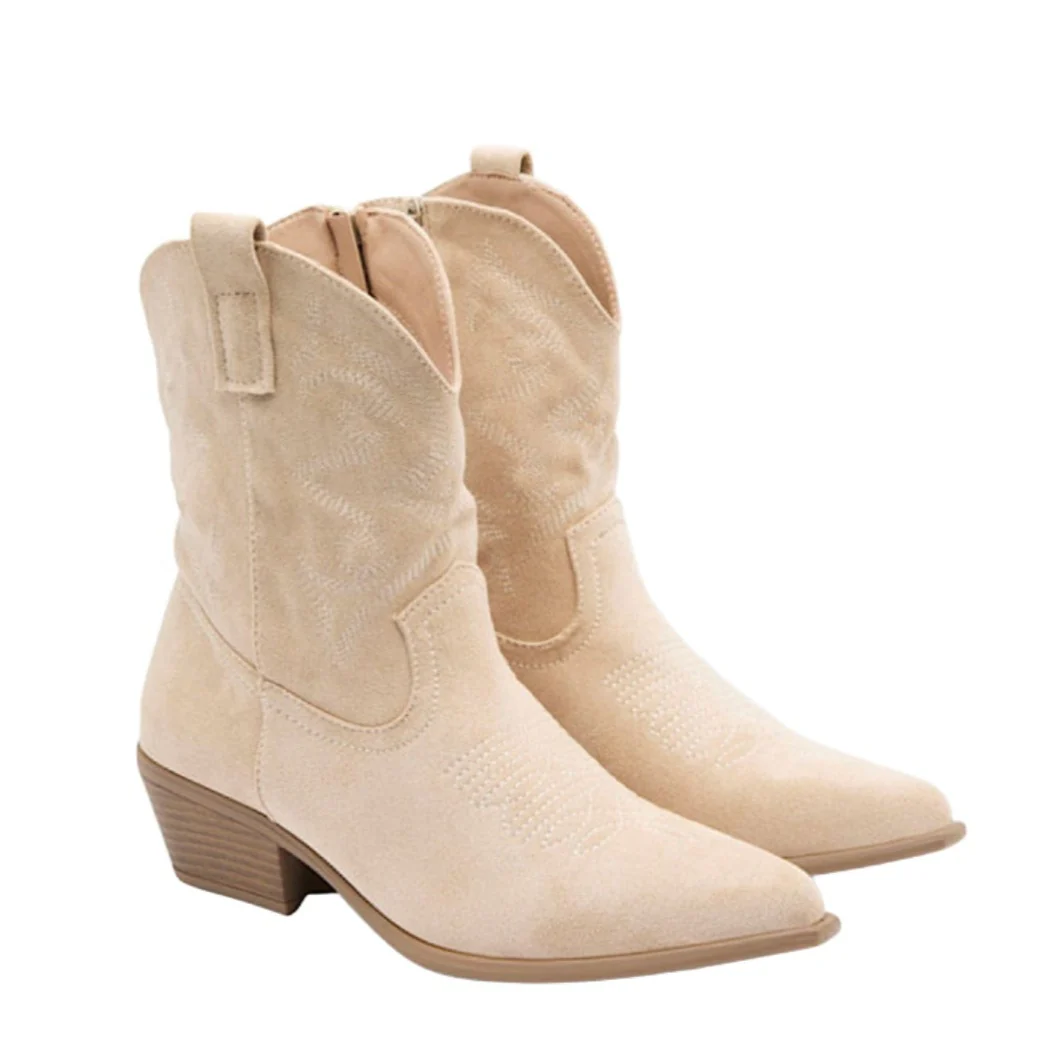 Baxter Women's Ada Western Boot - Cream
