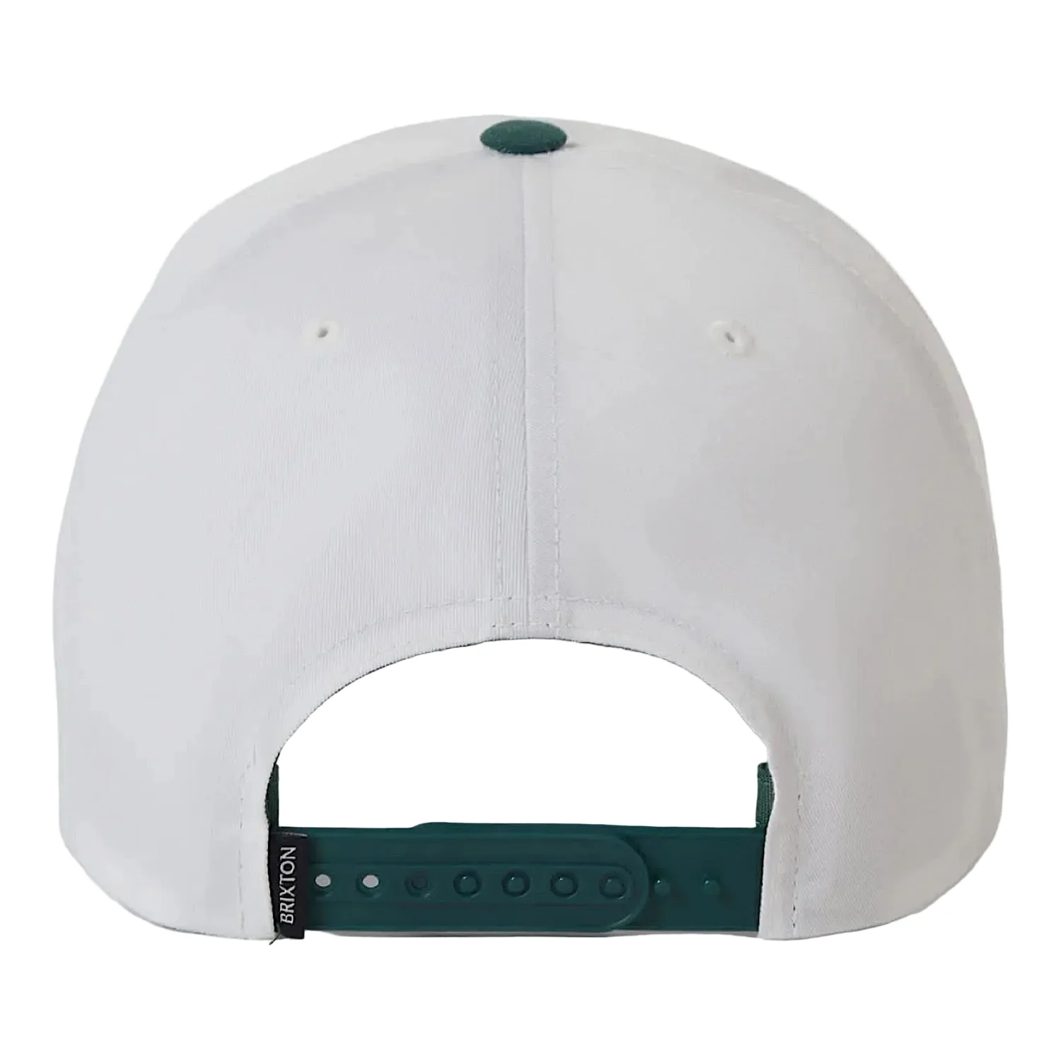 Brixton Gallatin Snapback Cap - Off White/Primal Green - Image 2