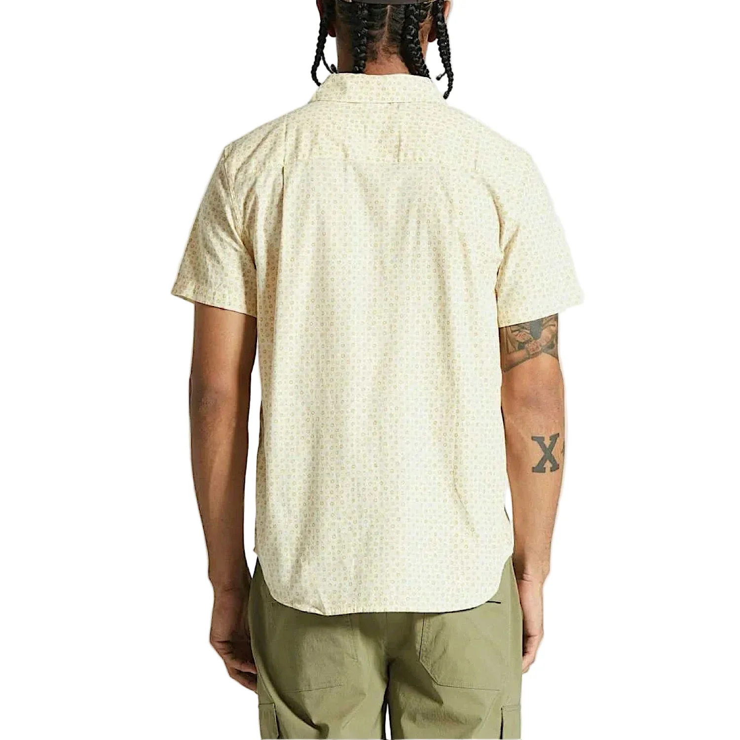 Brixton Men's Charter Short Sleeve Shirt - Whitecap - Image 3