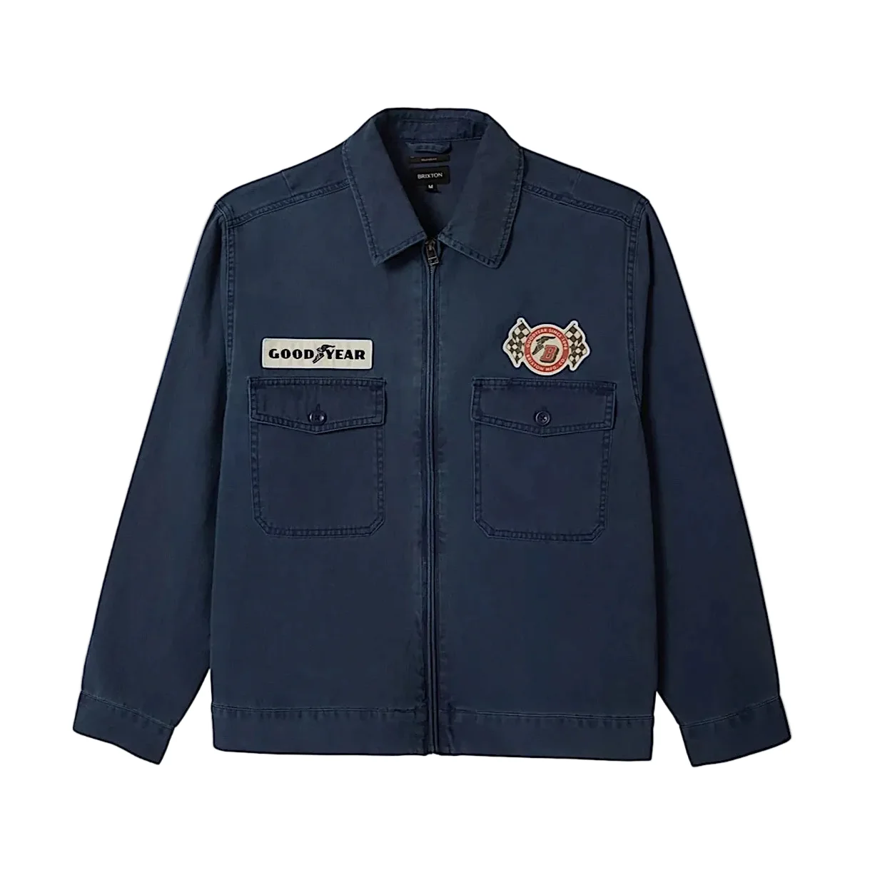 Brixton Unisex Goodyear Trademark Jacket - Washed Navy - Image 2