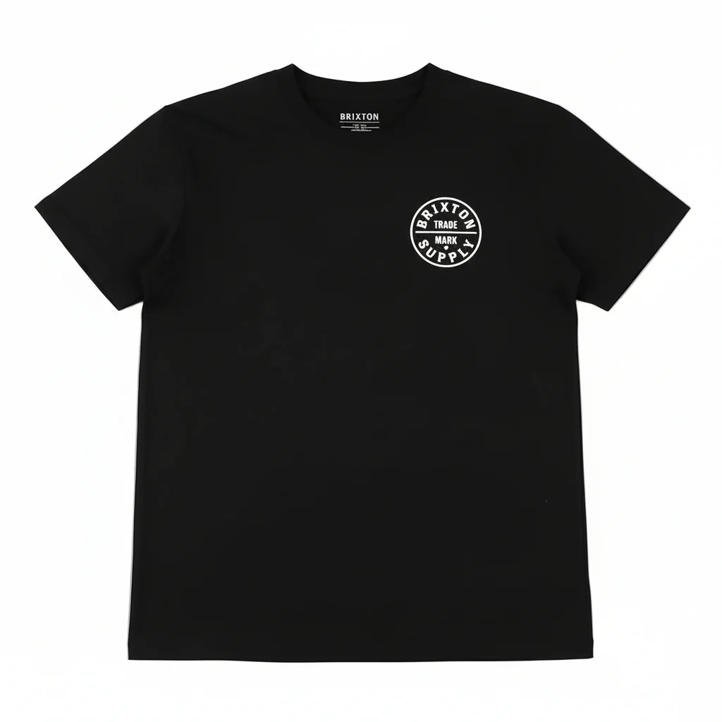 Brixton Men's Oath T-Shirt - Jet Black/Off White - Image 2