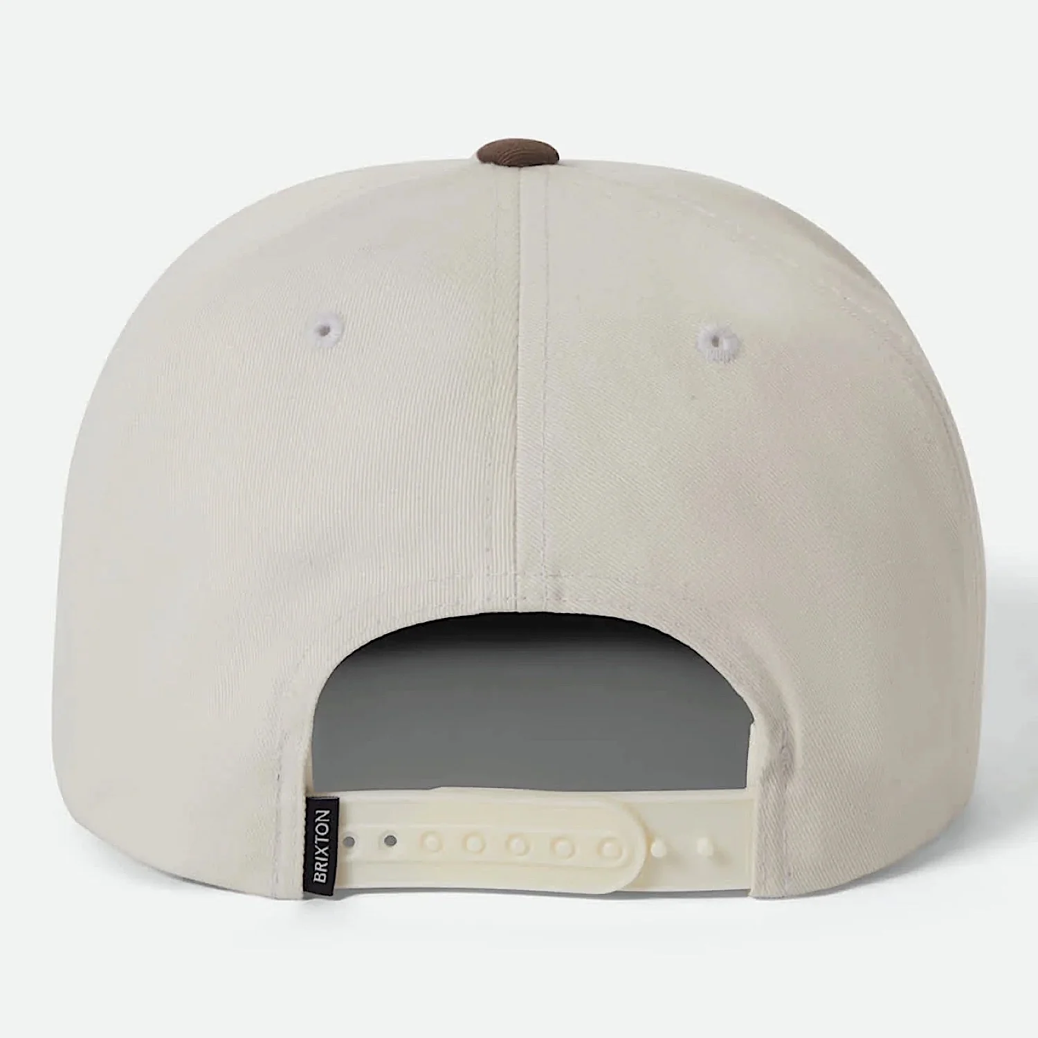 Brixton Rhett Snapback Cap - Off White/Pinecone Brown - Image 2
