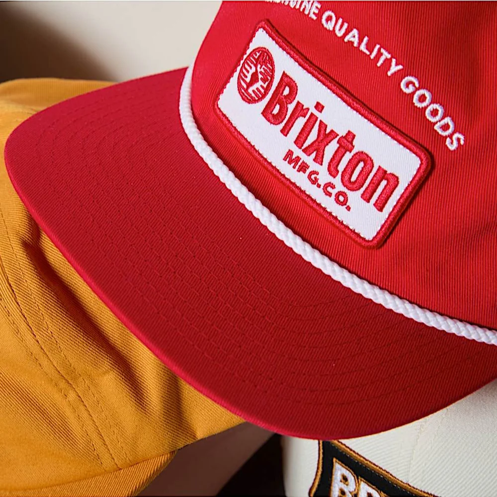 Brixton Tradesman Mid Profile Snapback Cap - Adrenaline Rush - Image 5