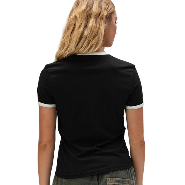 Brixton Unisex Ford Mud Marathon Ringer Tee - Burnt Rubber - Image 2