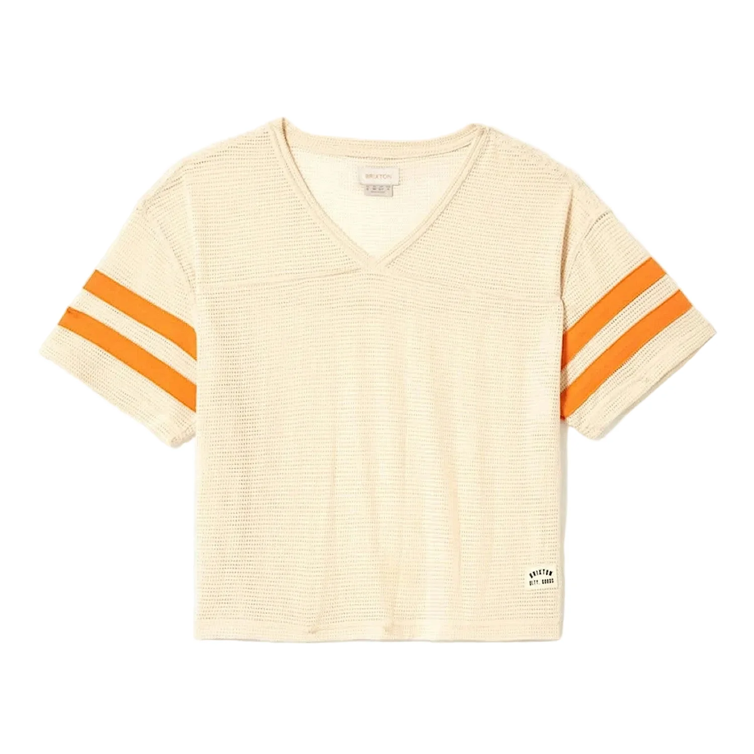 Brixton Women's Varsity Football Mesh Tee - Whitecap