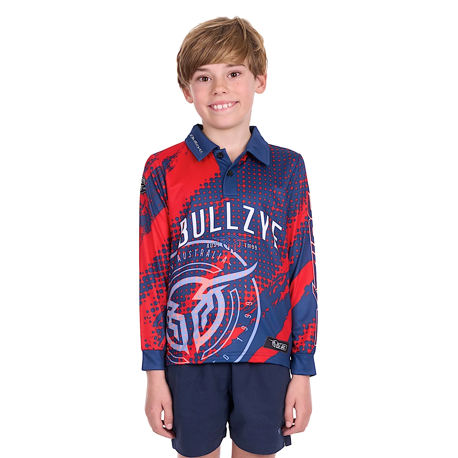 Bullzye Boy's Bullzye Long Sleeve Fishing Shirt - Multi - Image 2