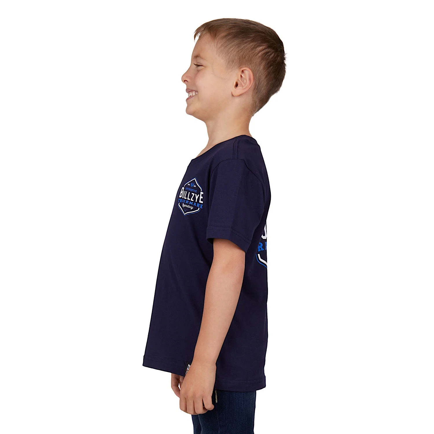 Bullzye Boy's Mark Tee-Navy - Image 2